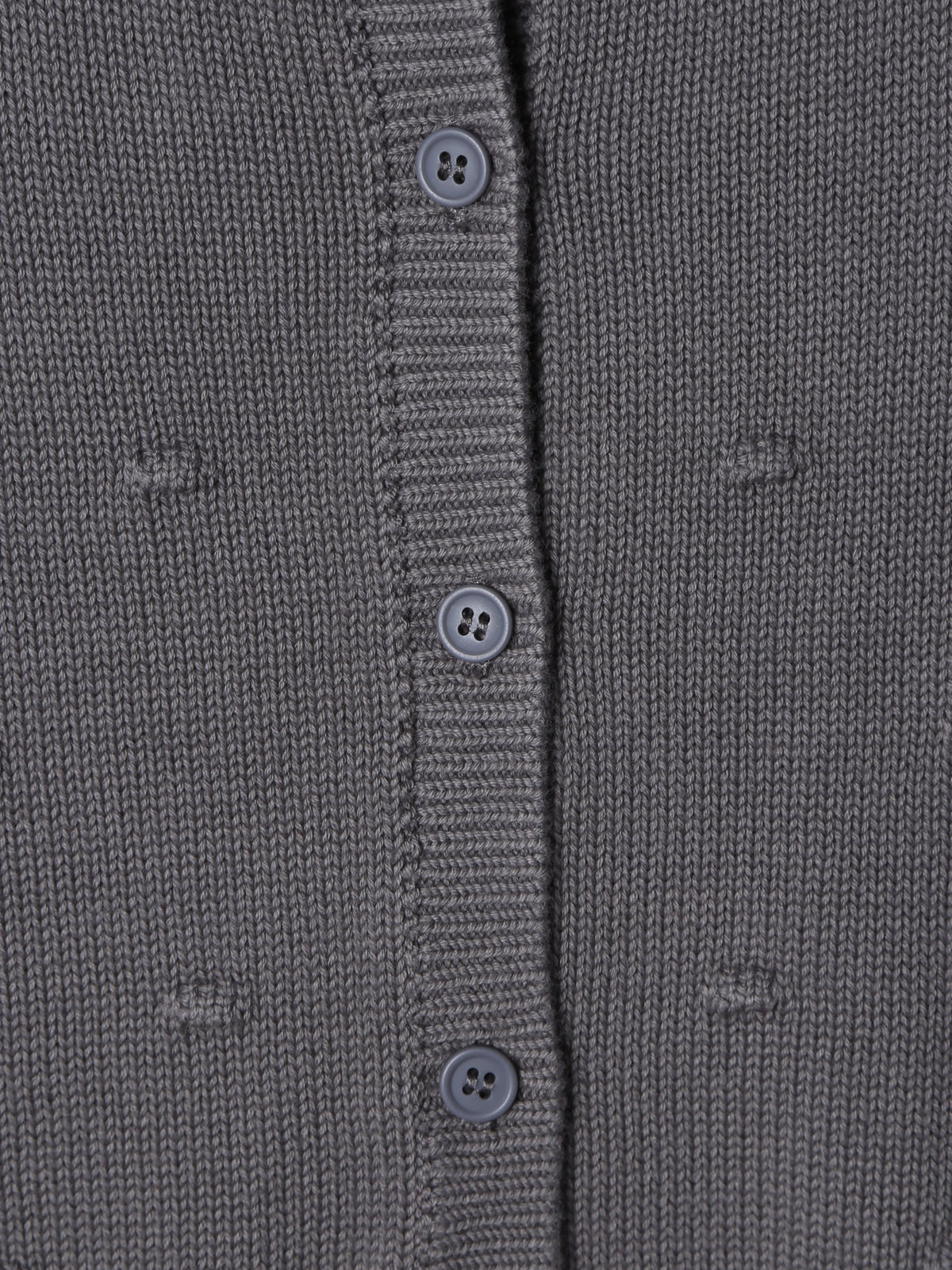 ENFANT ベビー 【Outlet】ベビー ドット コットン 長袖 カーディガン グレー