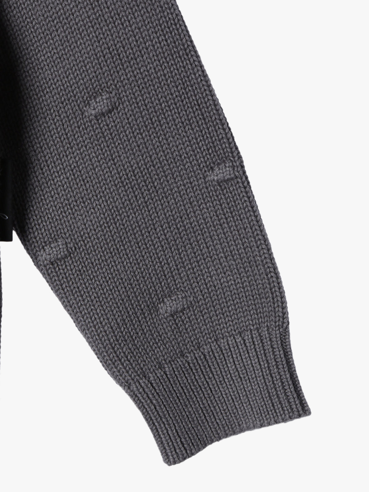 ENFANT ベビー 【Outlet】ベビー ドット コットン 長袖 カーディガン グレー