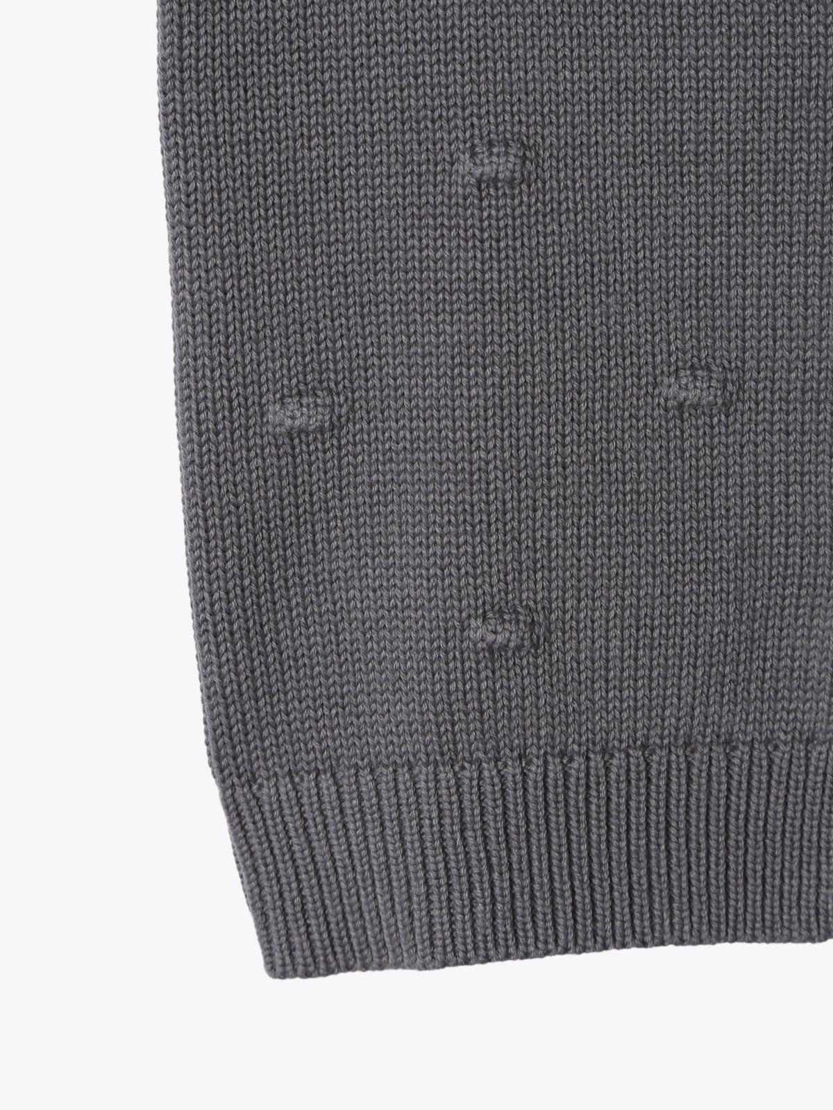 ENFANT ベビー 【Outlet】ベビー ドット コットン 長袖 カーディガン グレー