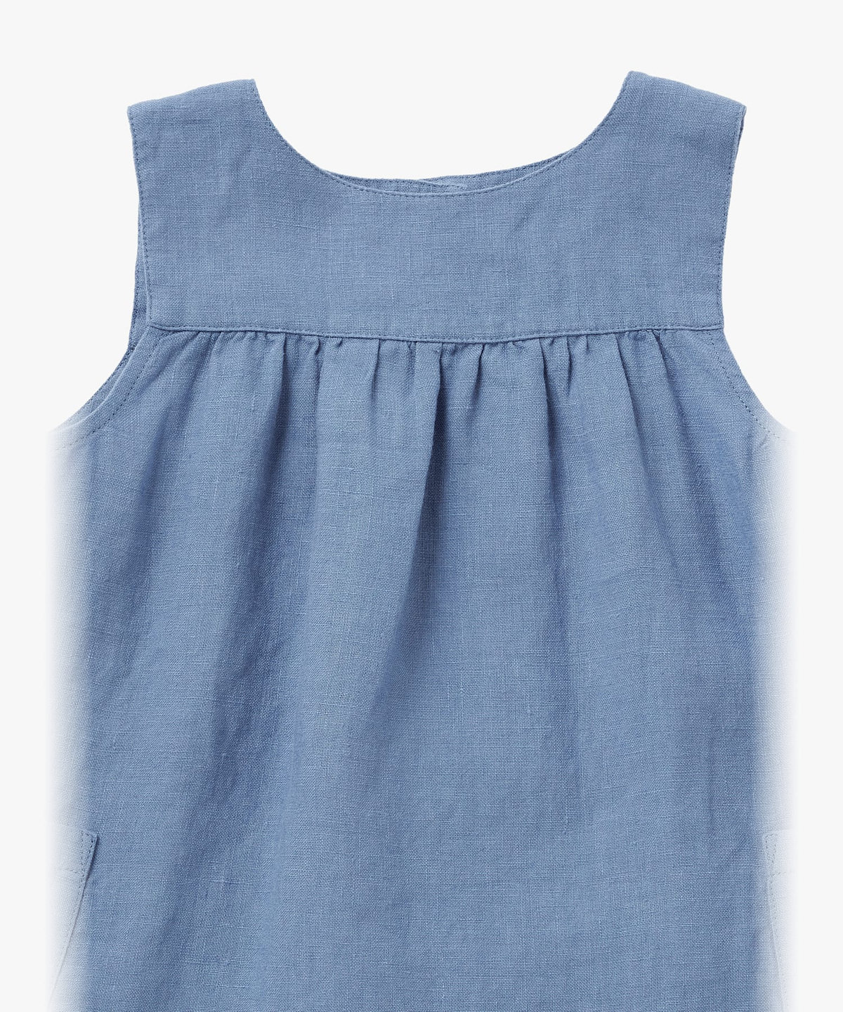 ENFANT ベビー ベビー リネン ノースリーブ ワンピース ネイビー
