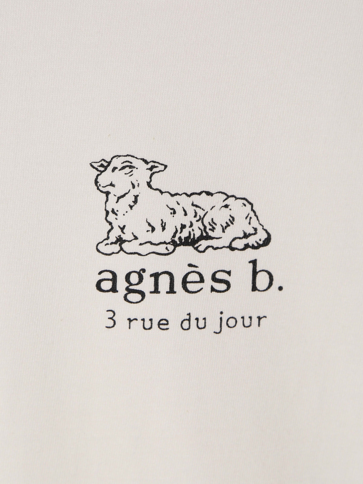 ENFANT ユニセックス キッズ ロゴ コットン 半袖 Tシャツ Agneau ベージュ