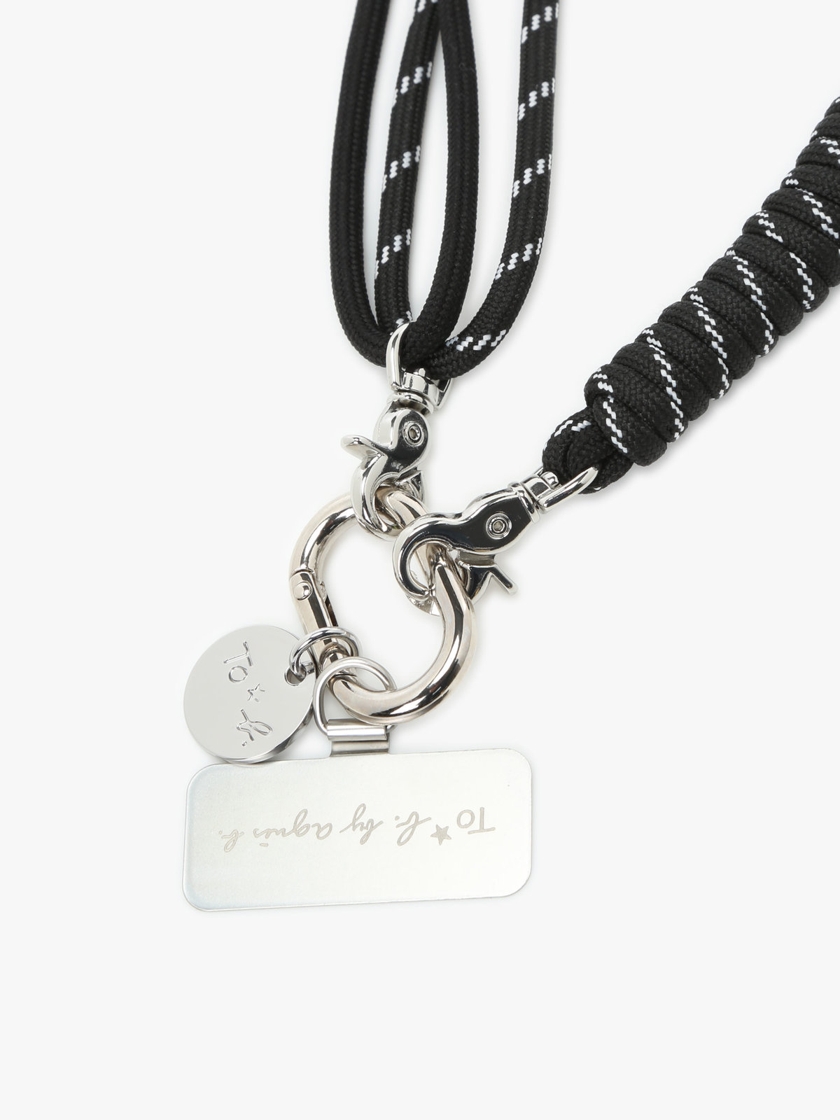 To b. by agnès b. モバイルショルダーストラップ ブラック