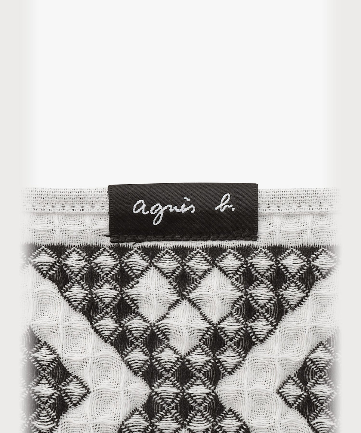 FEMME ウィメンズ ハニカム織 タオルハンカチ ブラック