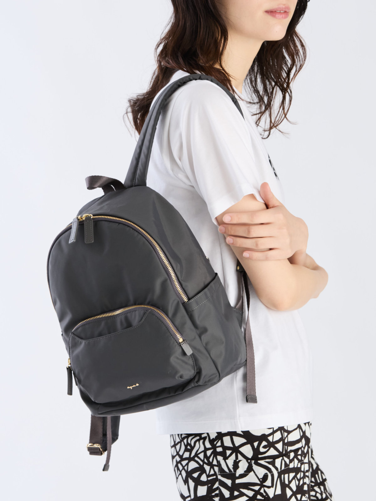 VOYAGE ウィメンズ バッグ＆ウォレット ナイロンバックパック”Maron”  FT03A-06 グレー