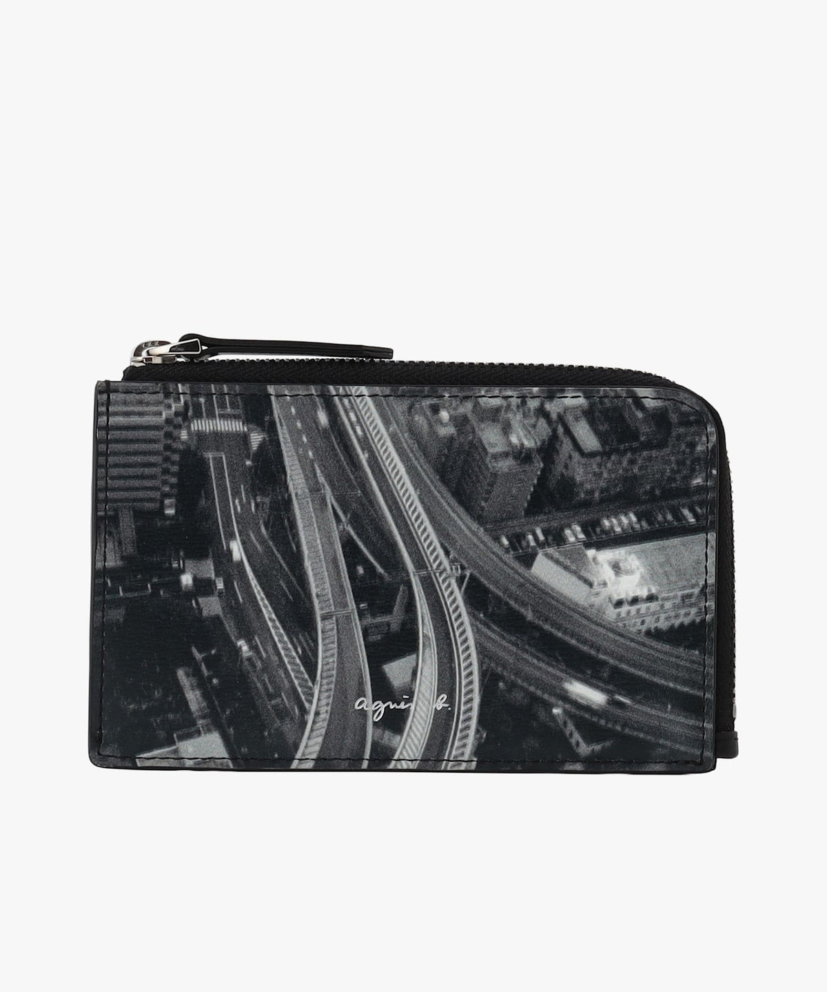 VOYAGE メンズ バッグ＆ウォレット フォトプリント レザー カードケース "Yvon" ZAH04A-04 ブラック