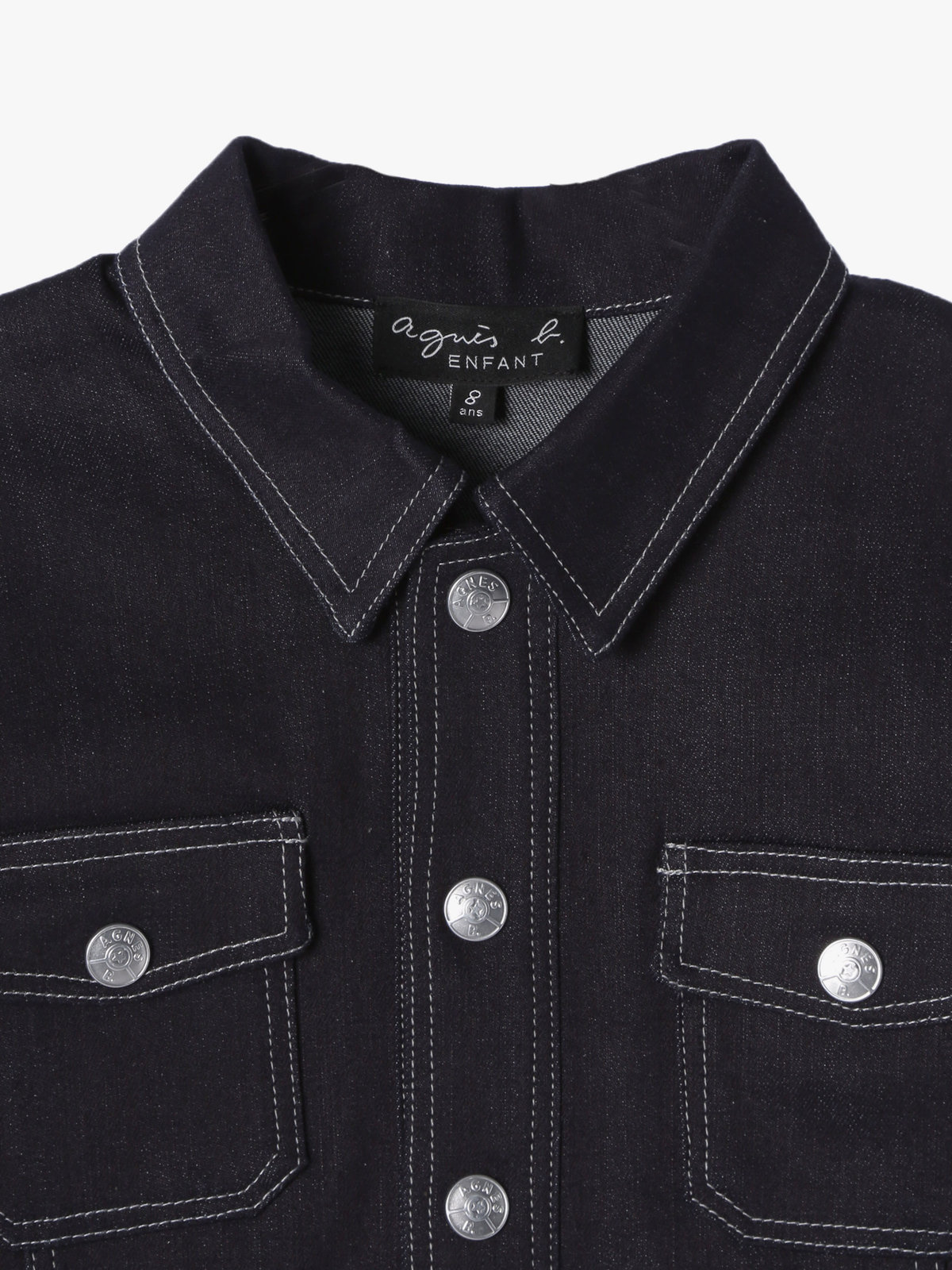 ENFANT ユニセックス キッズ デニムブルゾン ネイビー