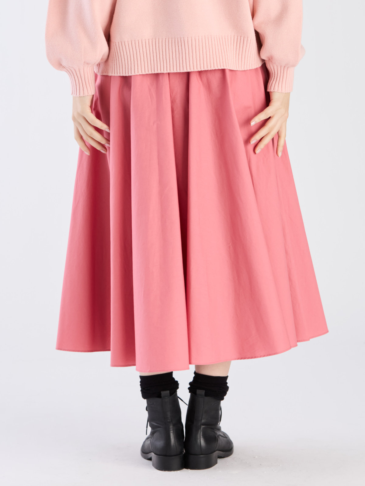 To b. by agnès b. 【Outlet】コットン サーキュラー スカート ピンク