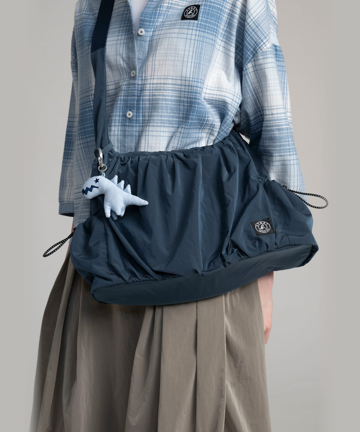 FEMME ウィメンズ SPORT b. ディノ チェック キーチェーン ブルー