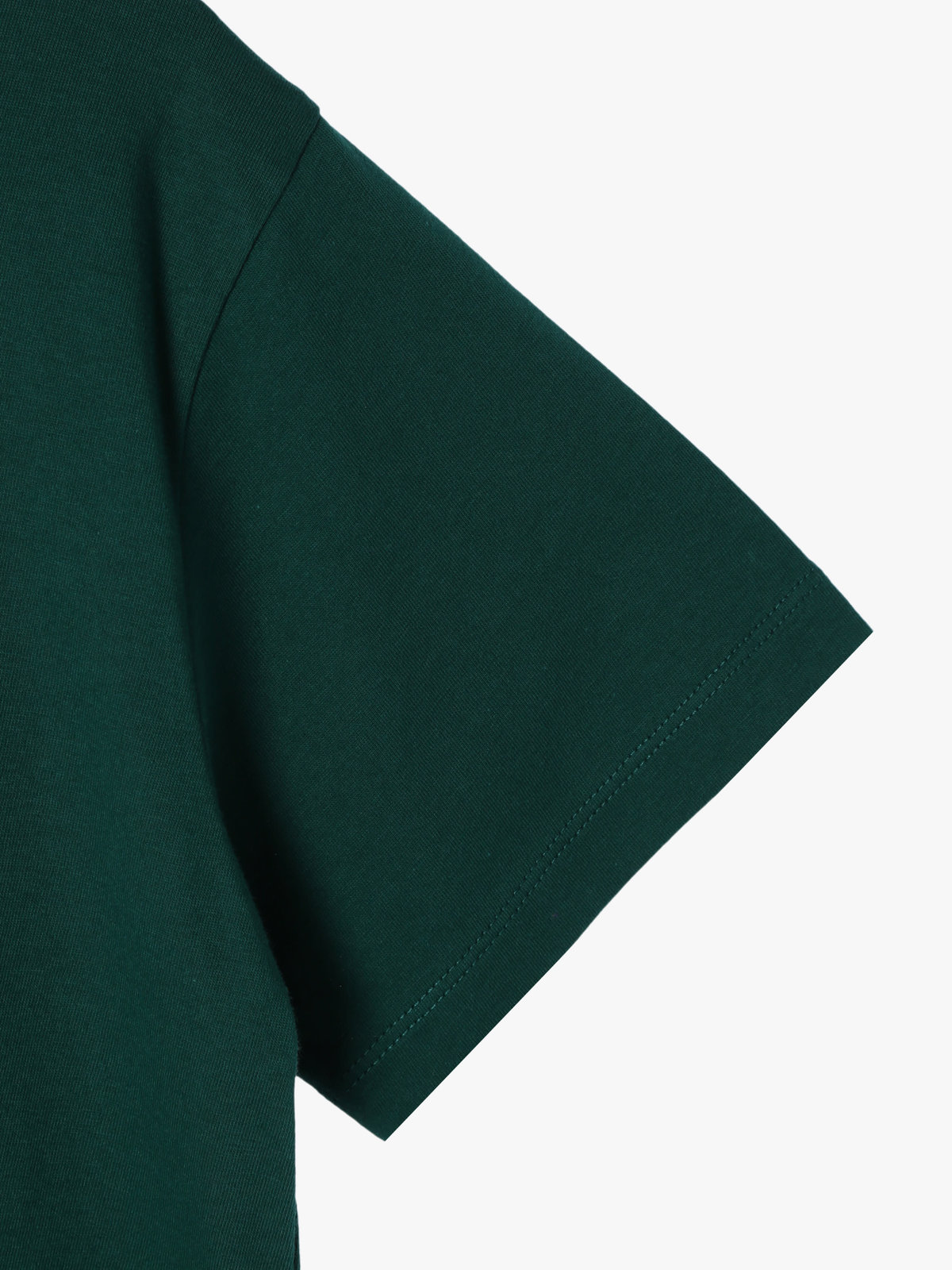ENFANT ユニセックス キッズ ロゴ コットン 半袖 Tシャツ Agneau グリーン