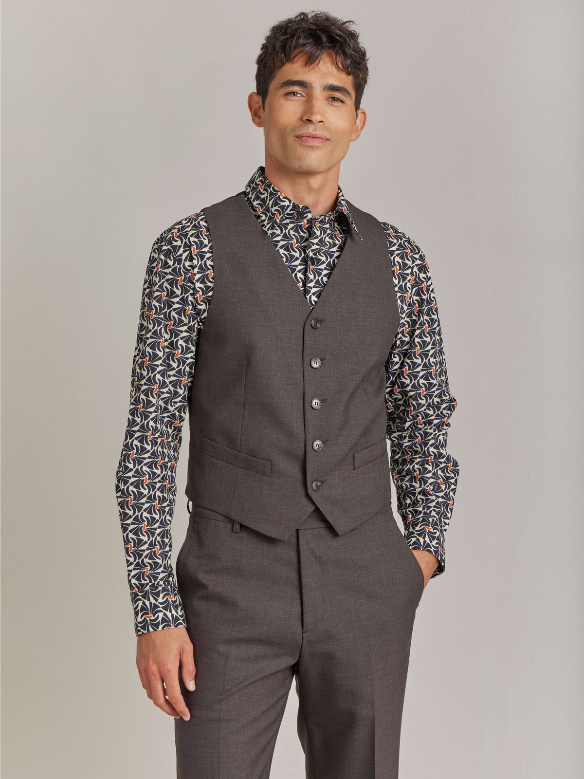 HOMME メンズ 【Outlet】UBO9 GILET ジレ シルバー系その他