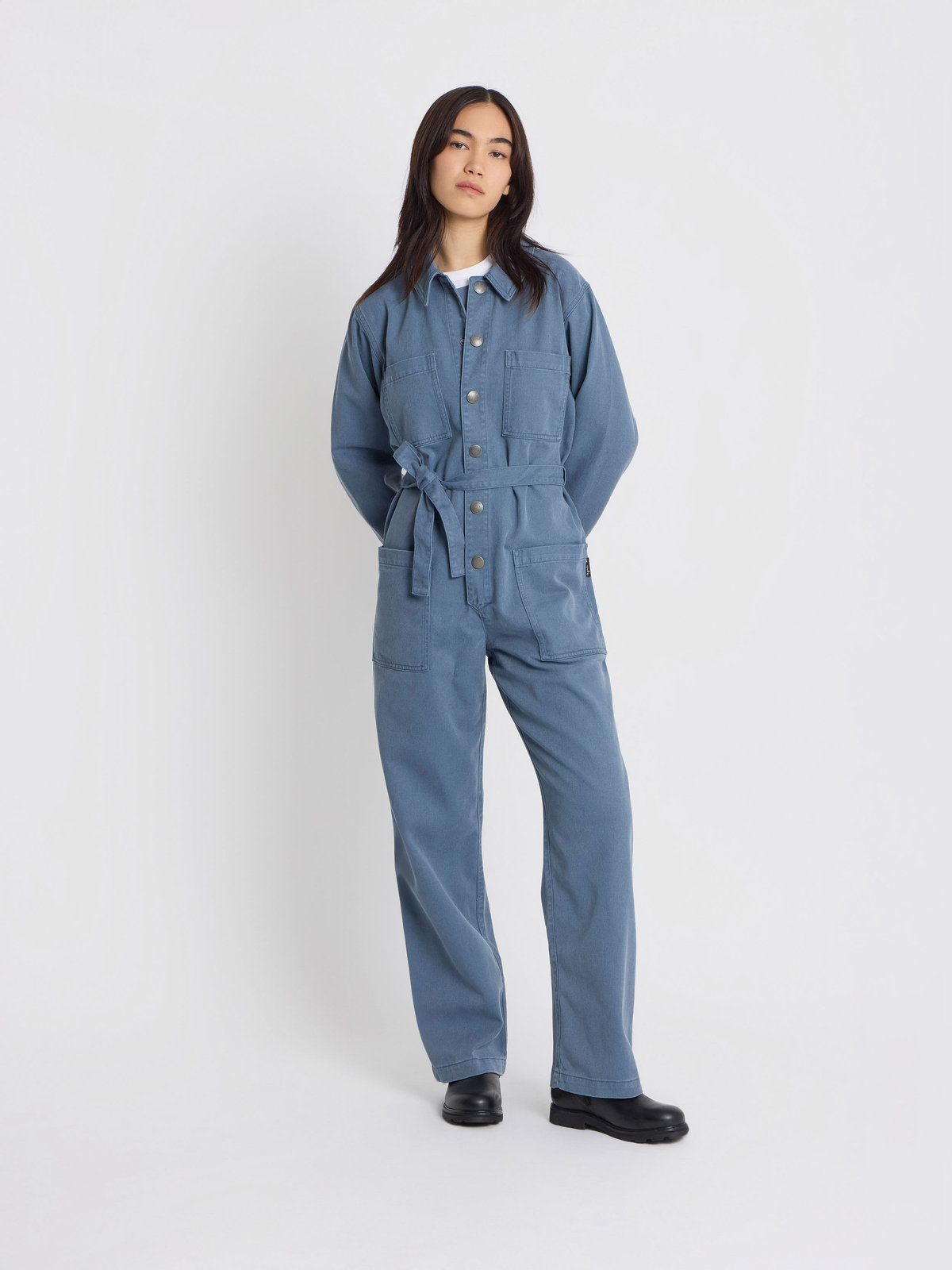 FEMME ウィメンズ コットン オールインワン グレー