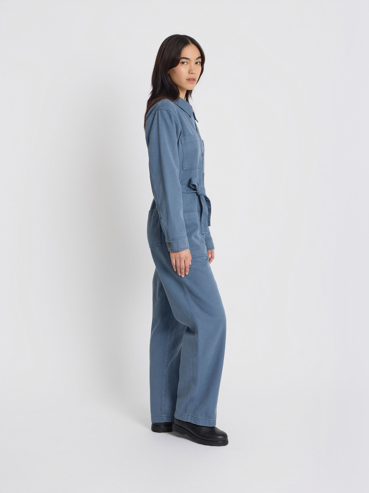 FEMME ウィメンズ コットン オールインワン グレー