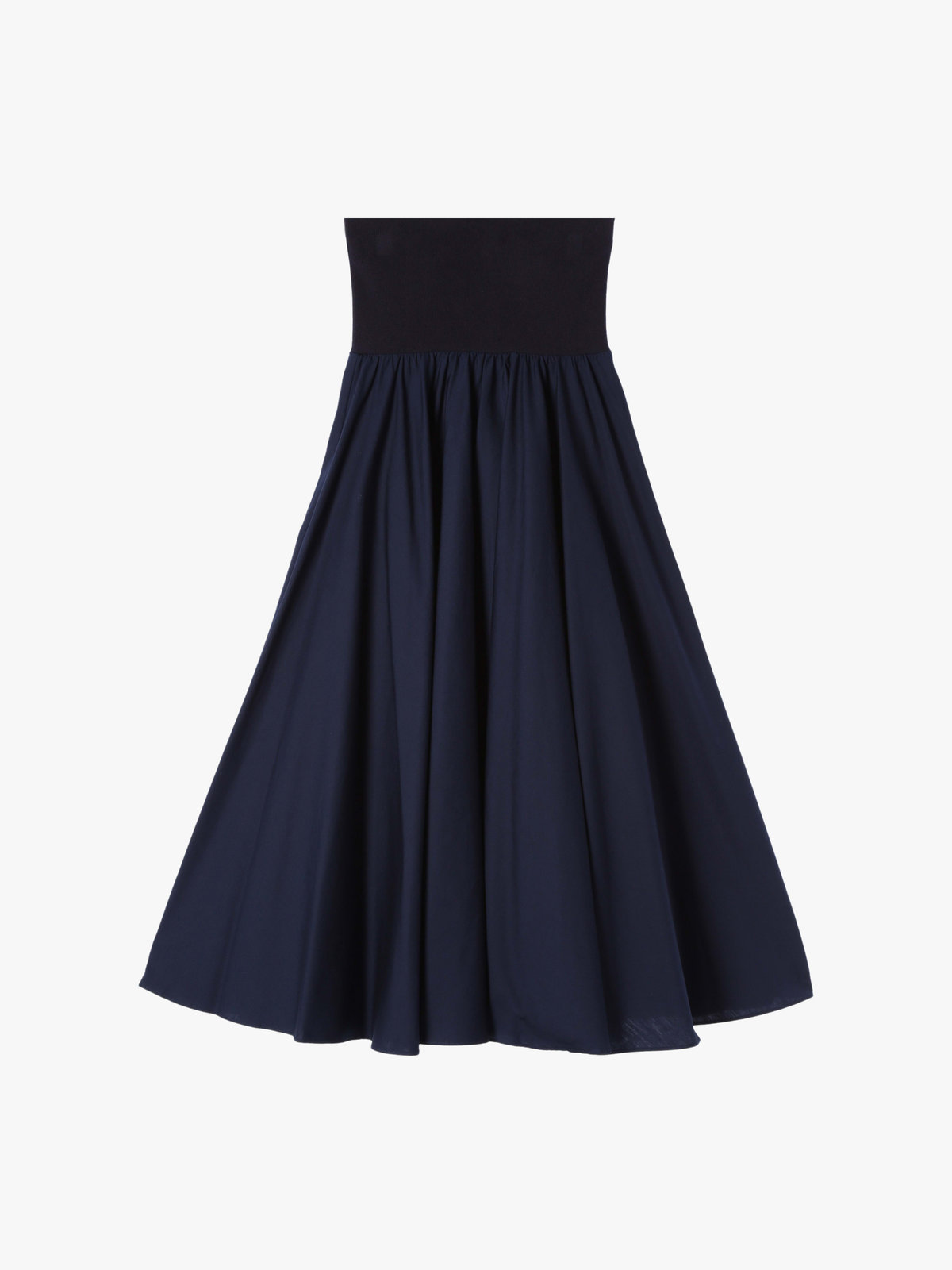 To b. by agnès b. 【Outlet】コットン サーキュラー スカート ネイビー