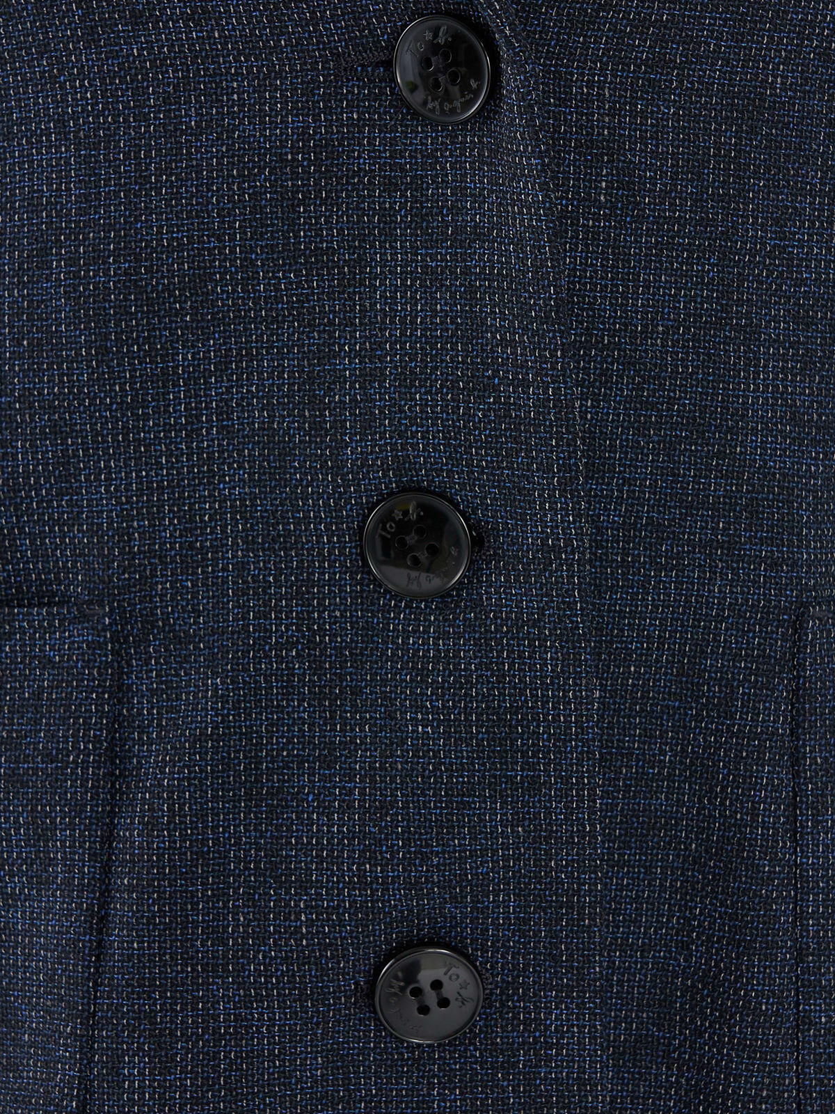 To b. by agnès b. ミックスツイード テーラードジャケット ネイビー