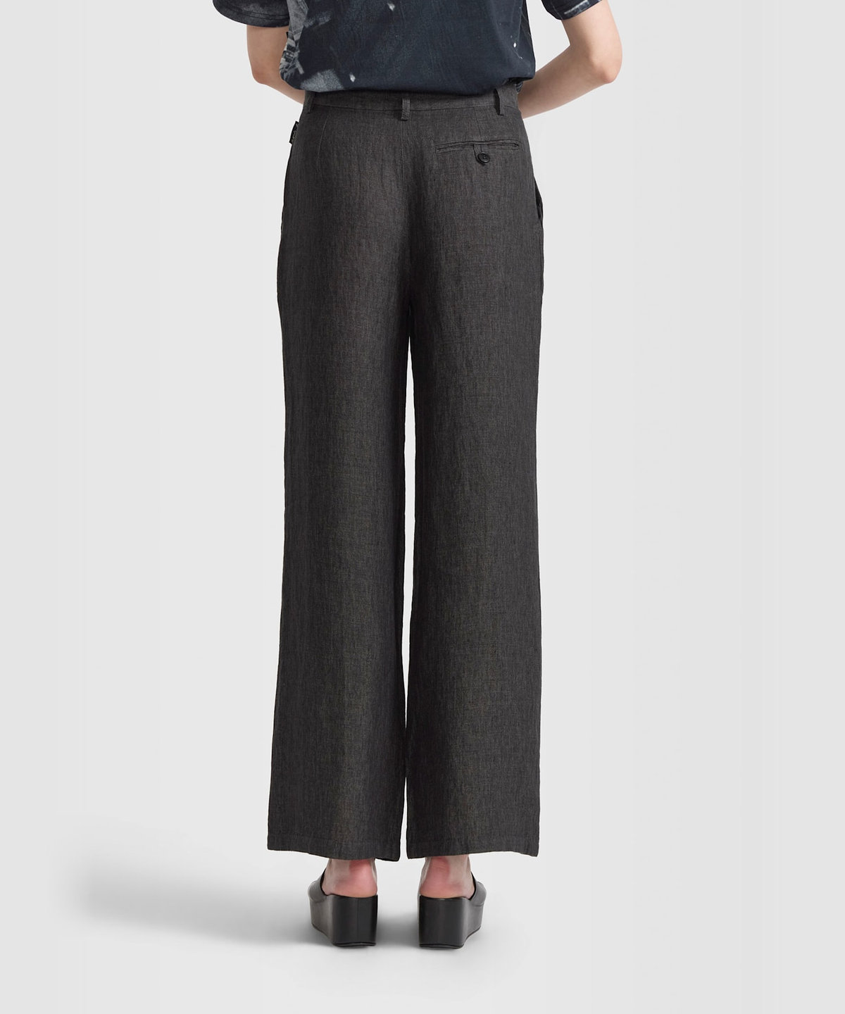 FEMME ウィメンズ リネン ロング パンツ "Vesper" グレー