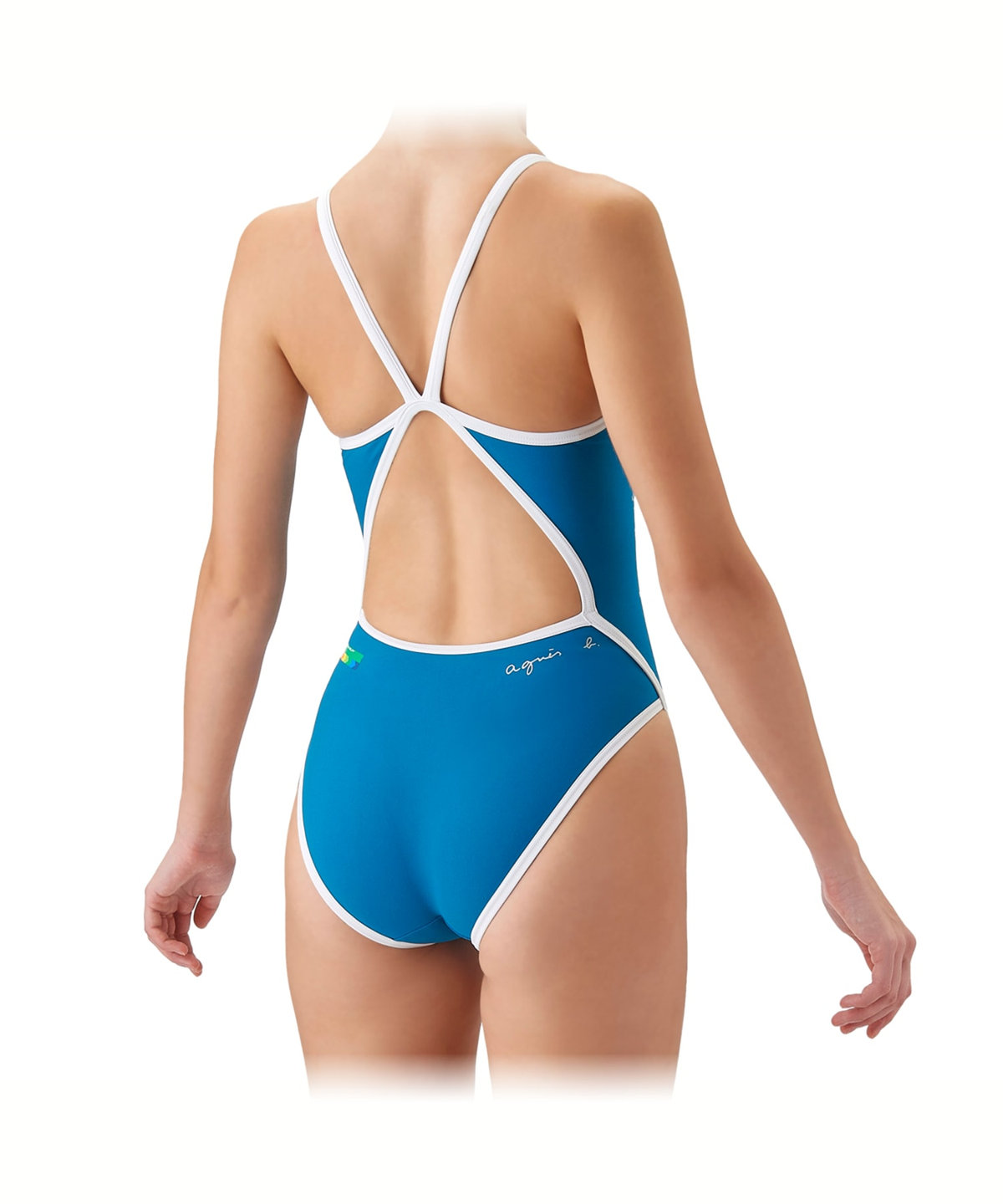 FEMME ウィメンズ agnes b. x arena タフスーツ トレーニングワンピース 水着 ブルー系その他