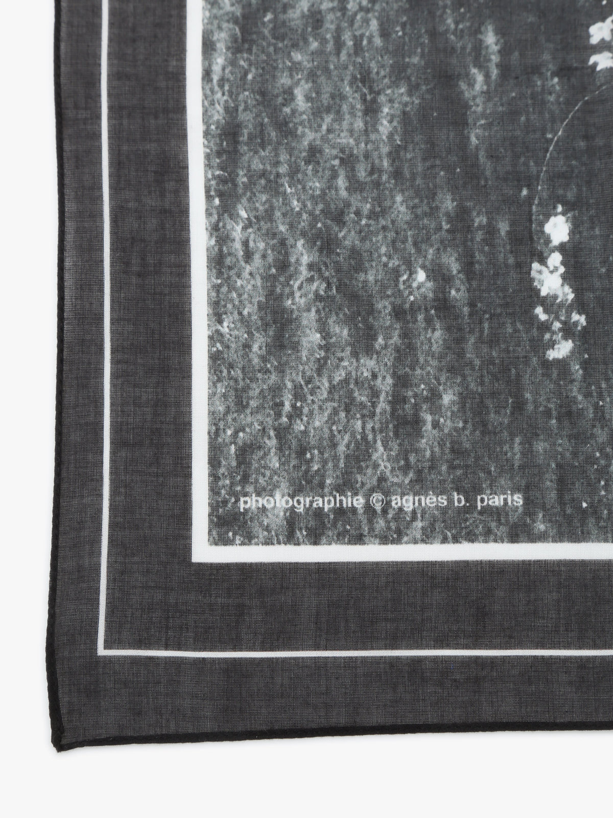 FEMME ウィメンズ 【by R 限定品】agnes b. フォトプリント コットン バンダナ "Sakura" マルチ