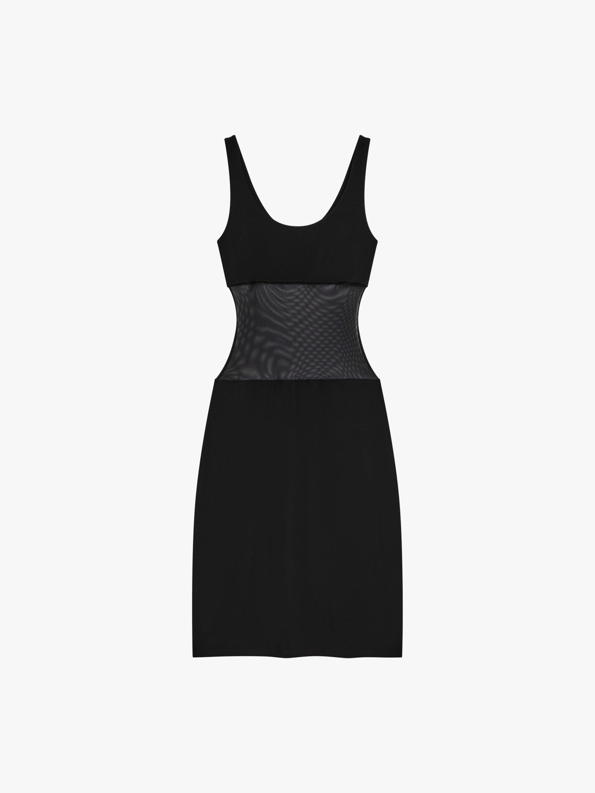 FEMME ウィメンズ ジャージー クレープ ノースリーブ ドレス "Albane" ブラック