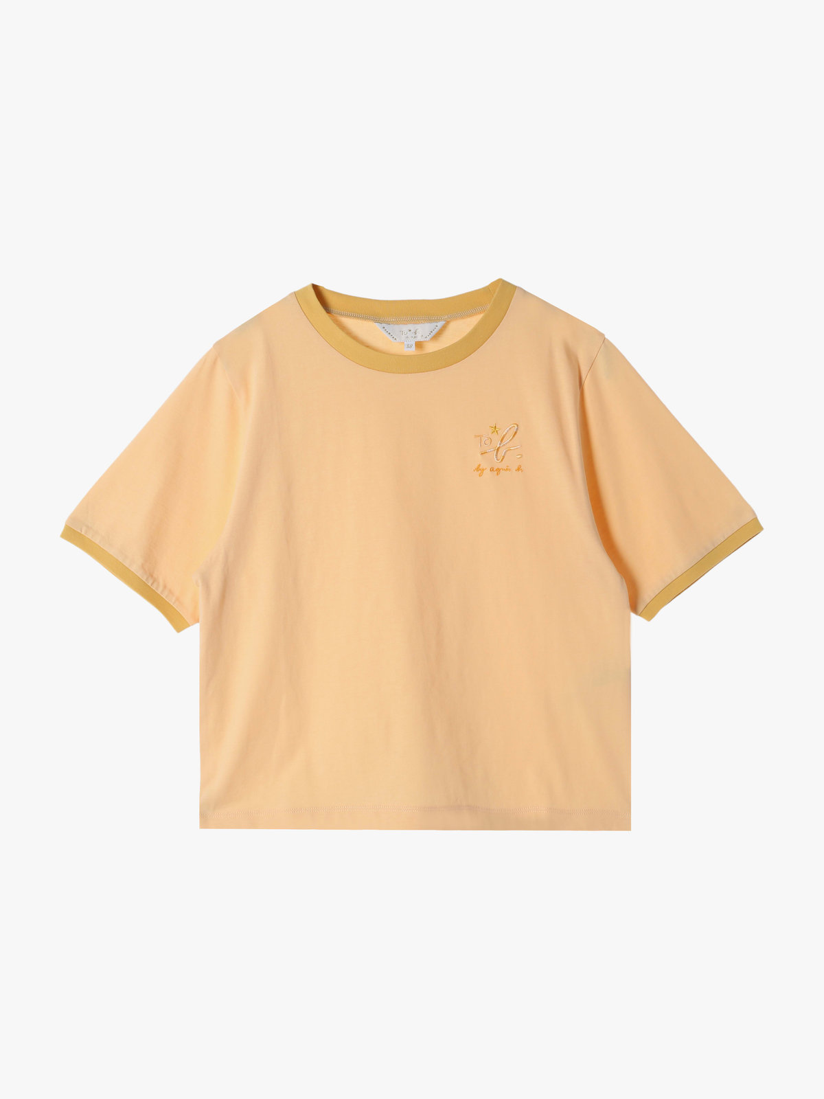 To b. by agnès b. 【Outlet】エンブロイダリーリンガーTシャツ オレンジ系その他