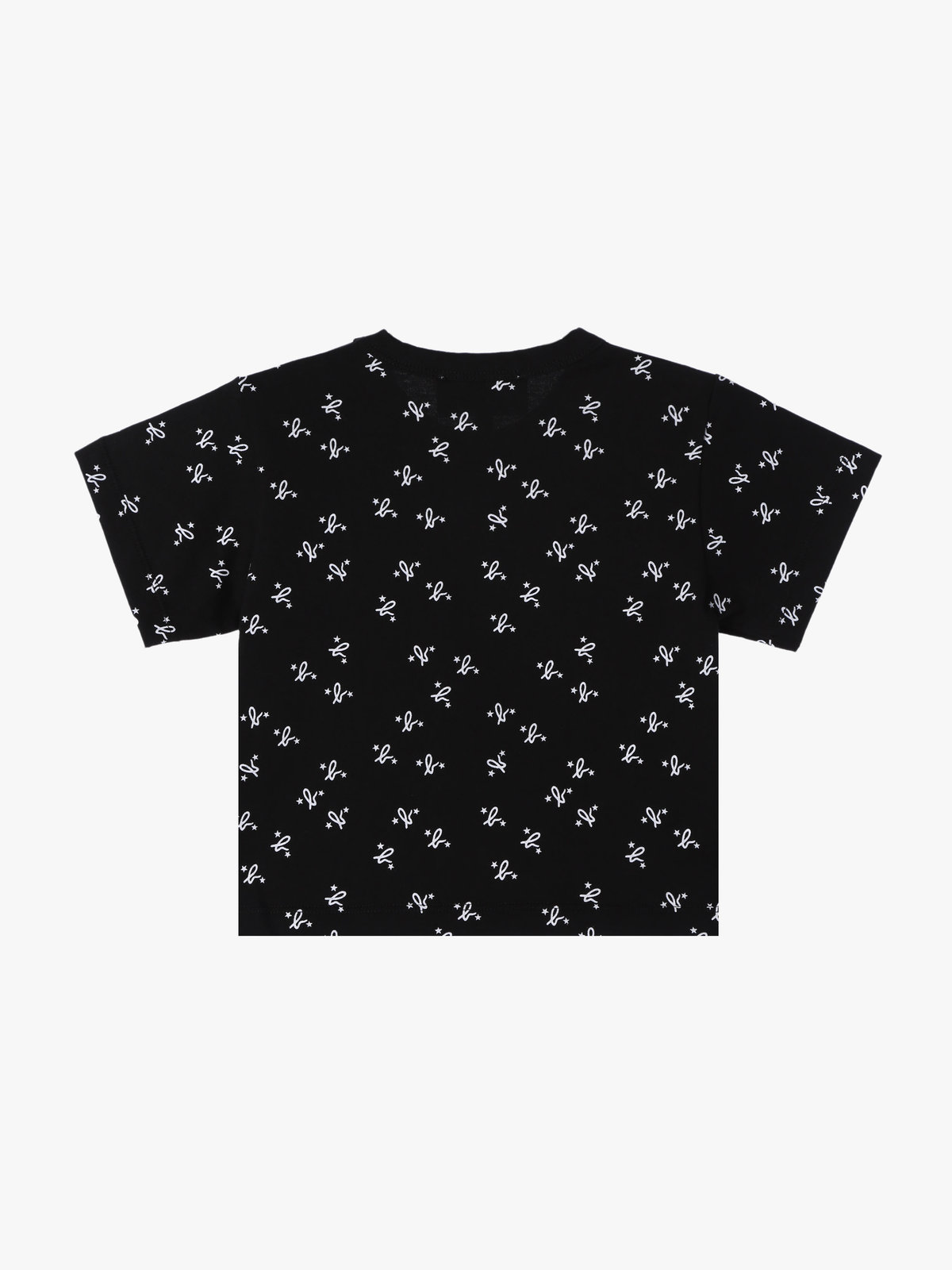 ENFANT ベビー ベビー 総柄プリント オーガニックコットン 半袖Tシャツ ブラック