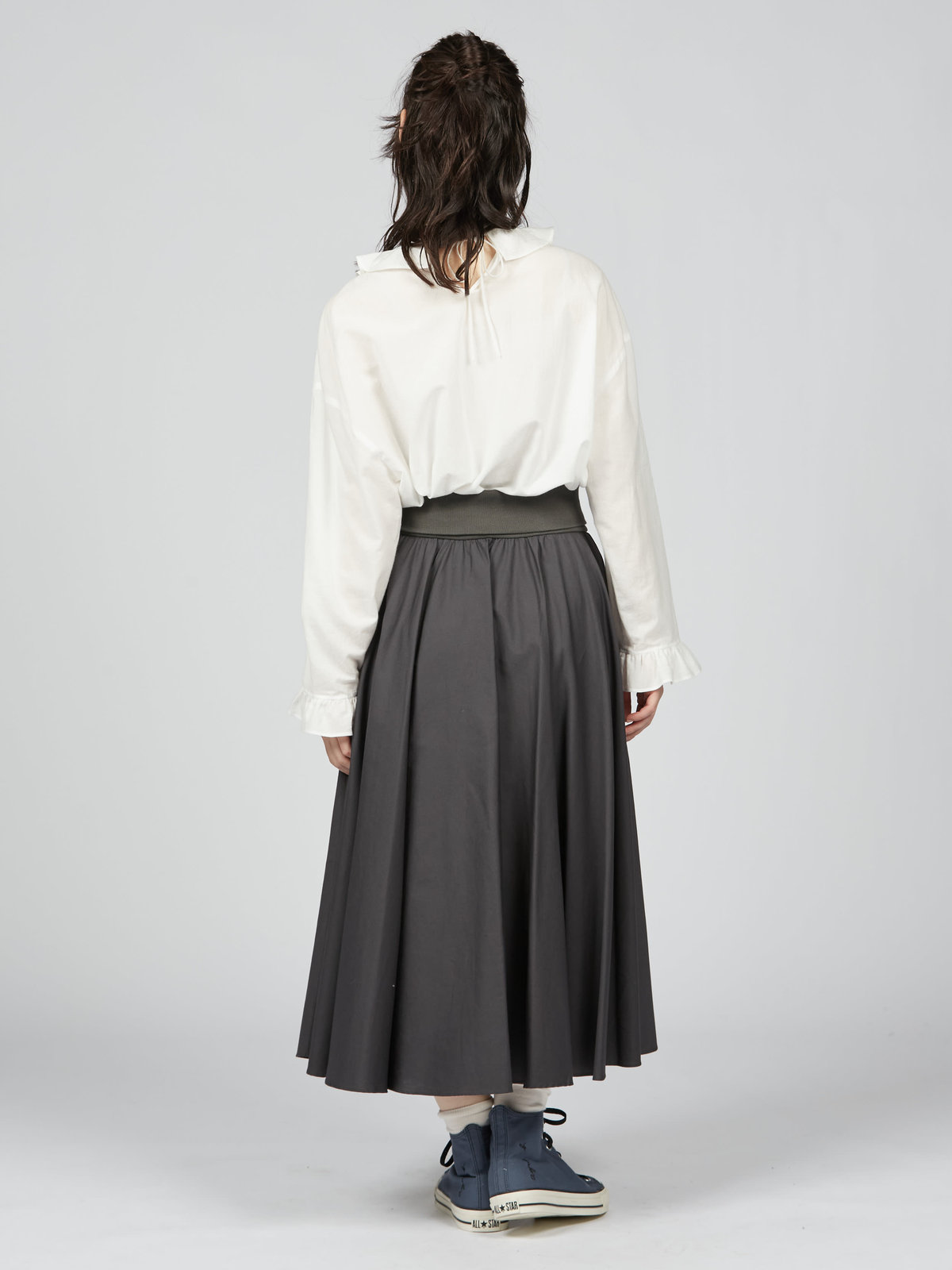 To b. by agnès b. コットン サーキュラー スカート グレー