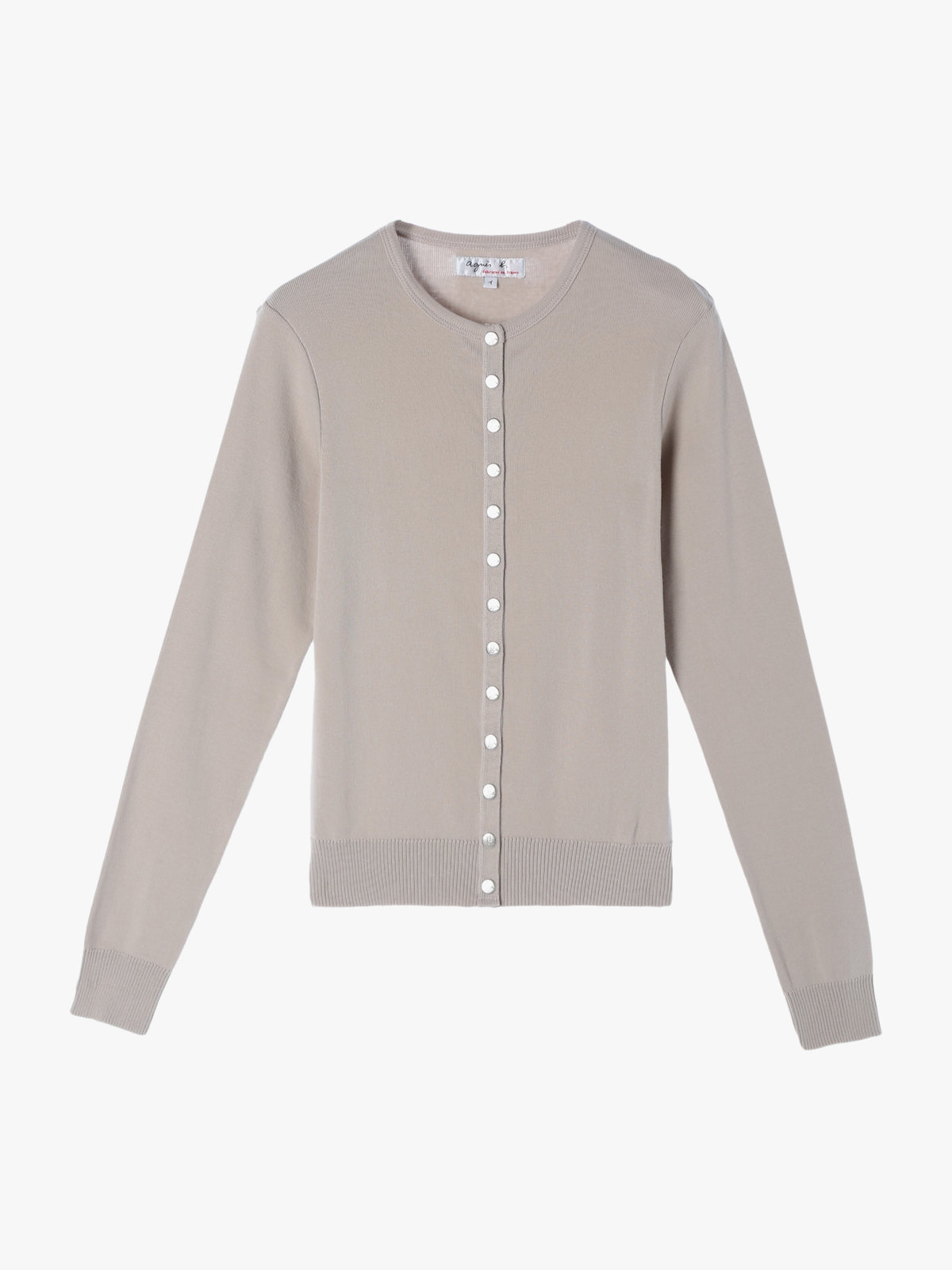 FEMME ウィメンズ 【Outlet】コットン ニット 長袖 カーディガンプレッション ”Swing” グレー系その他
