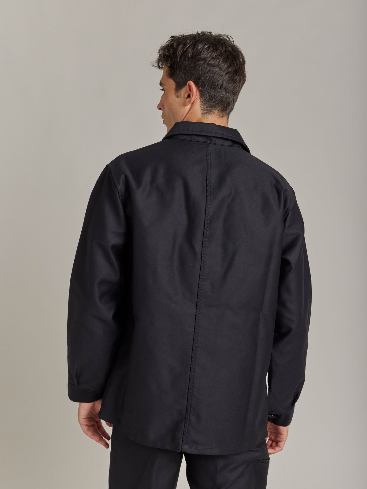 HOMME メンズ 【Outlet】AN53 VESTE agnes b.×Dolmen ワークジャケット ブラック