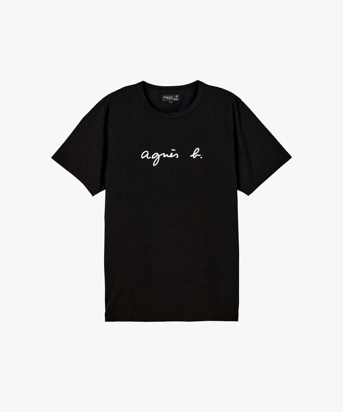 HOMME メンズ メンズ ロゴプリント コットン 半袖 Tシャツ "Coulos" ブラック