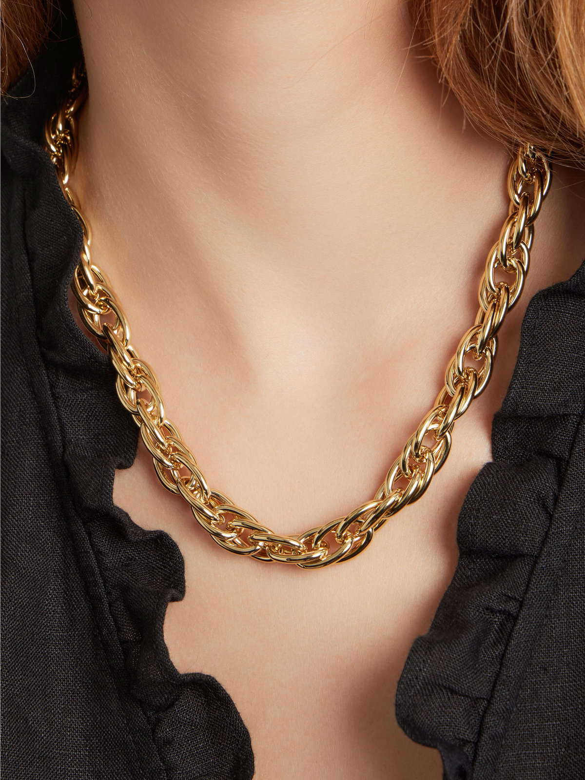 FEMME ウィメンズ チェーン ネックレス ”Esther” ゴールド