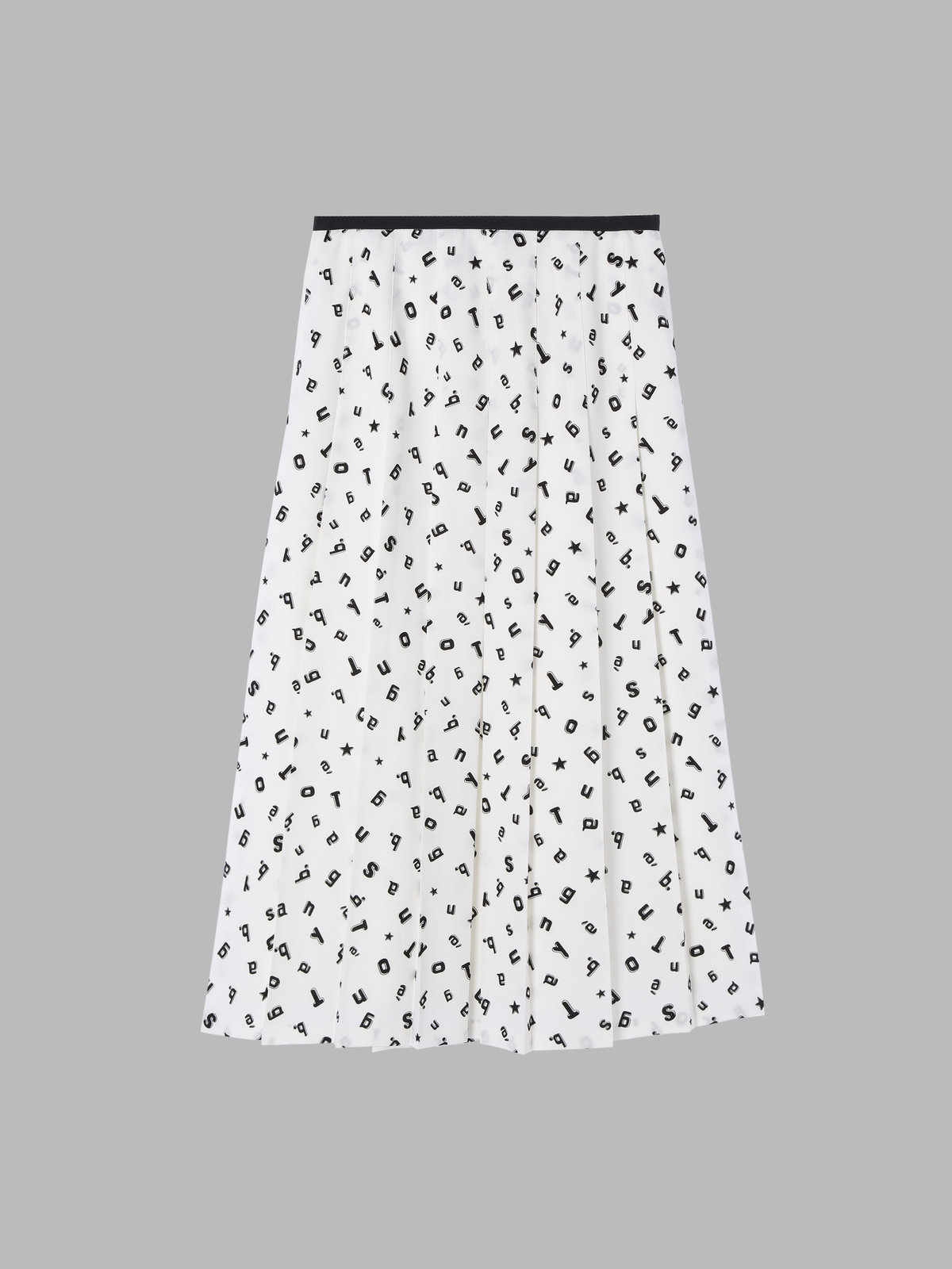 To b. by agnès b. 【Outlet】【セットアップ対応商品】トゥービーモノグラムプルスカート ホワイト