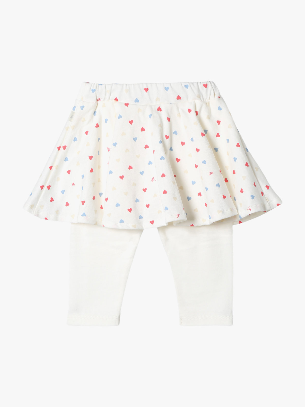 ENFANT ベビー ベビー マルチカラー コットン フレア スカート ホワイト