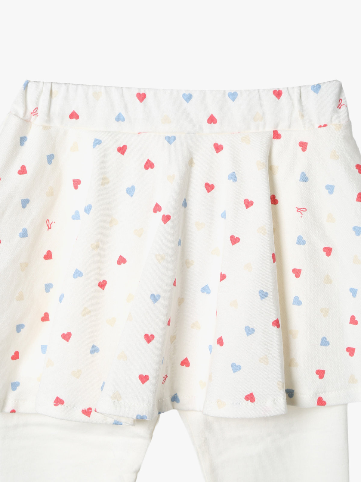 ENFANT ベビー ベビー マルチカラー コットン フレア スカート ホワイト