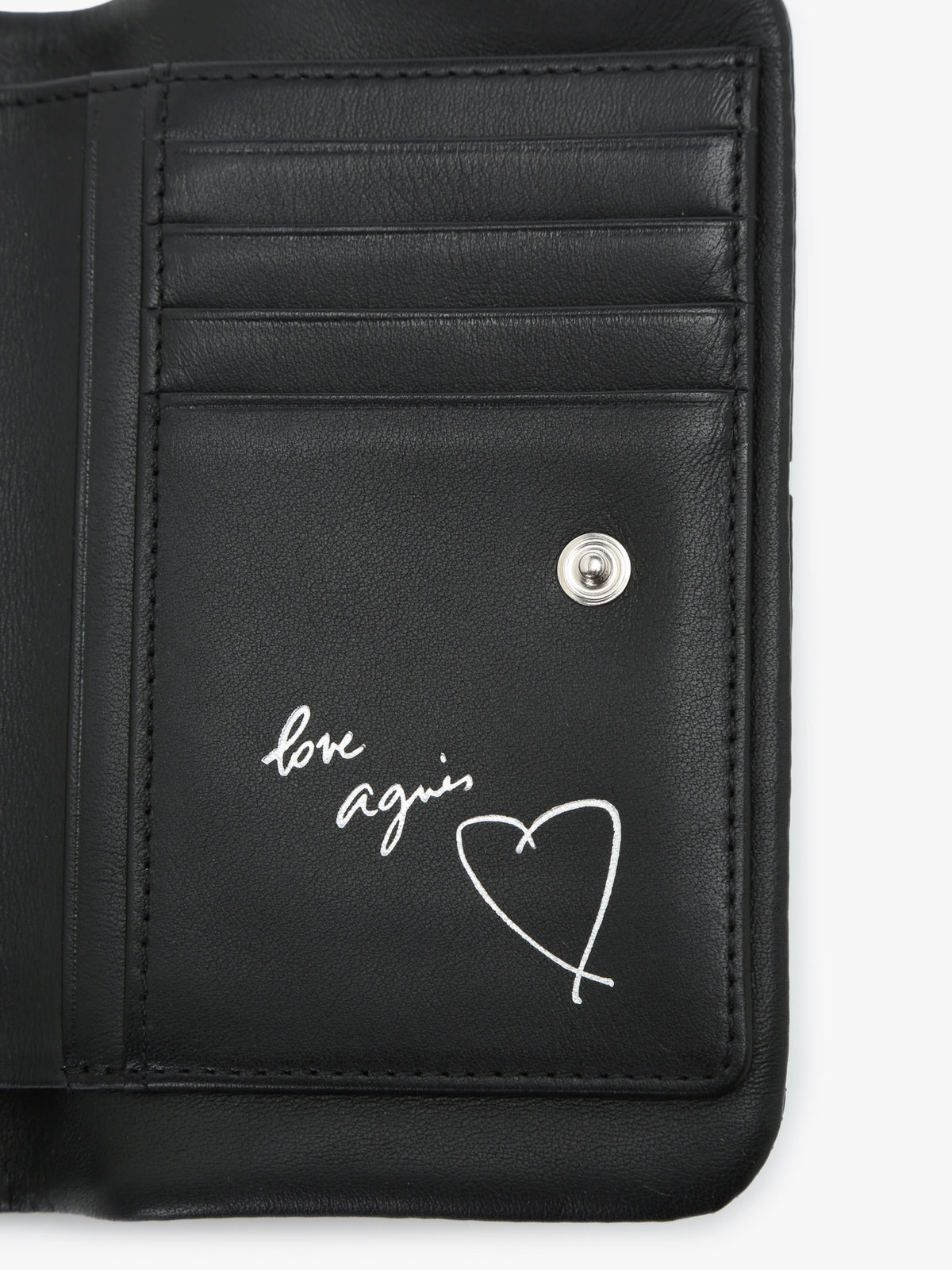 VOYAGE ウィメンズ バッグ＆ウォレット ドット レザー がま口 ウォレット ”Irene” PAW07A-01 ブラック