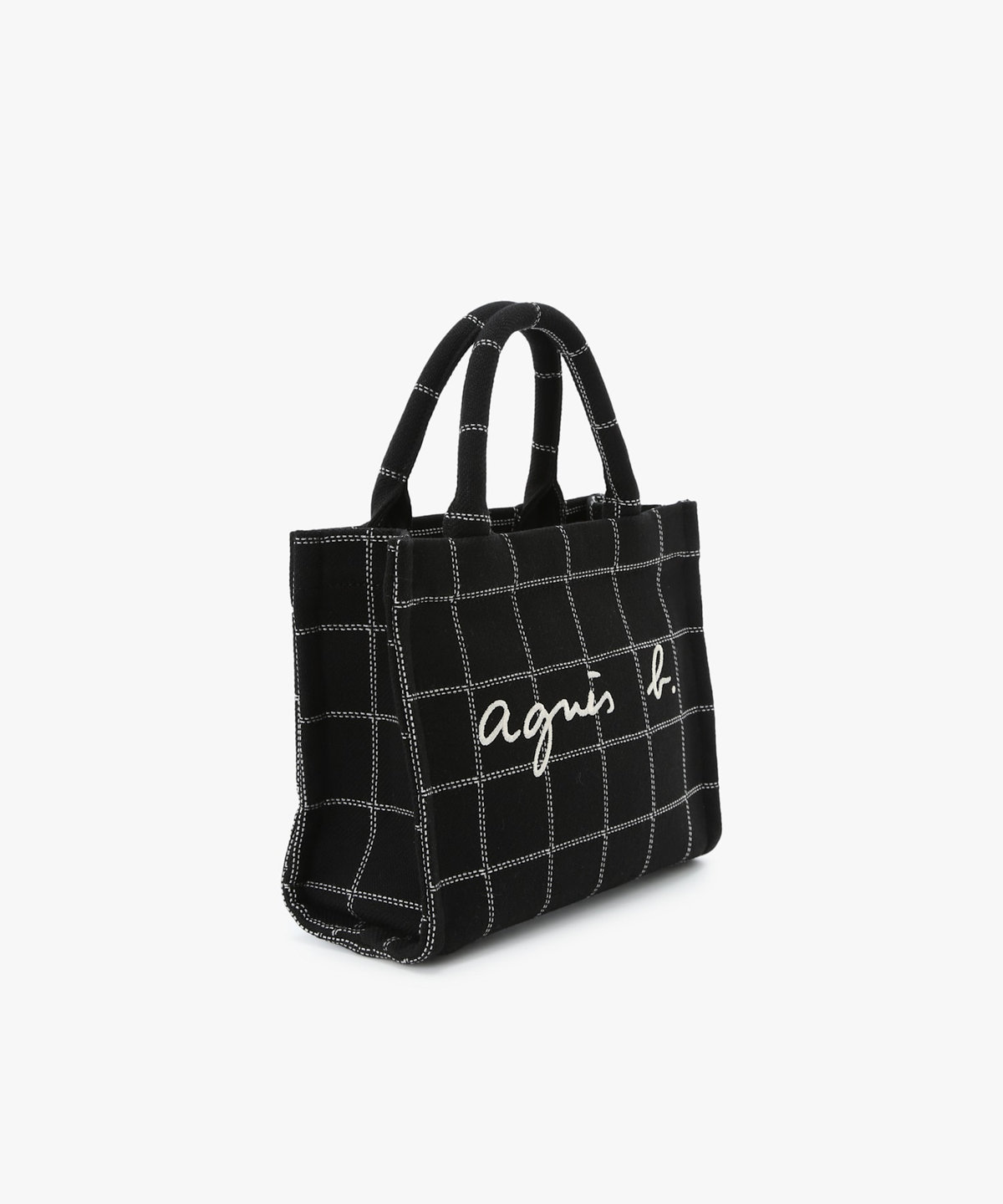 VOYAGE ウィメンズ バッグ＆ウォレット チェック スモール トートバッグ ZAX03A-01 ブラック