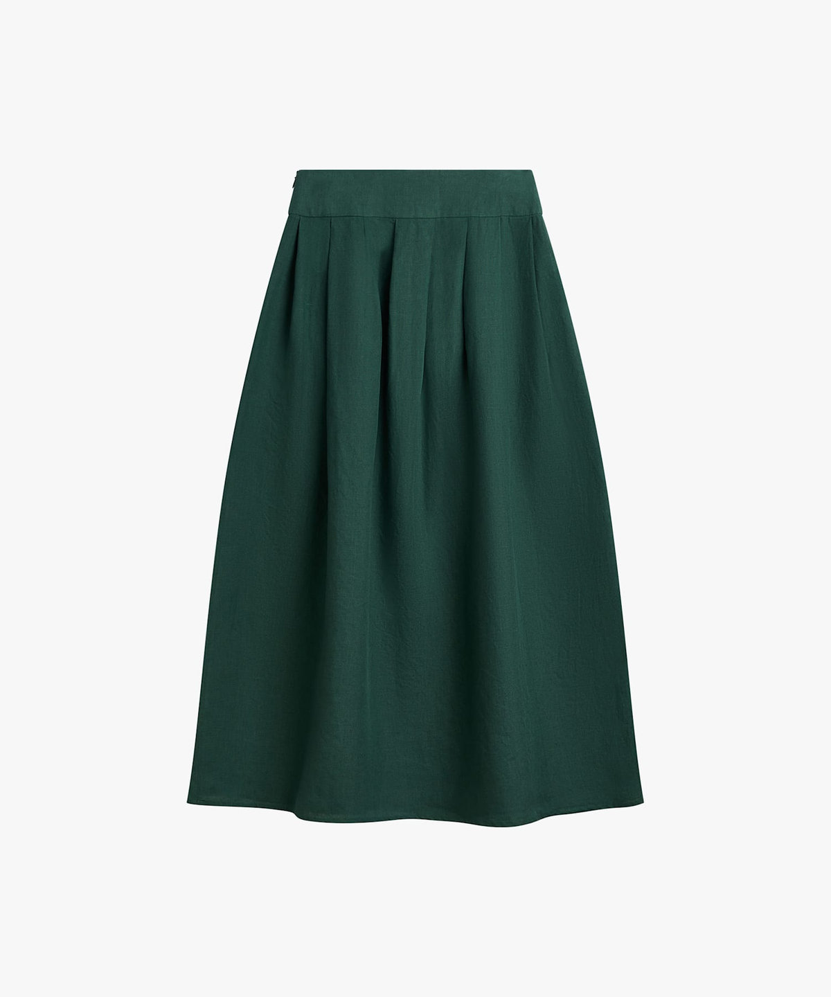 FEMME ウィメンズ リネン ロング フレア スカート "Grand Hotel" グリーン
