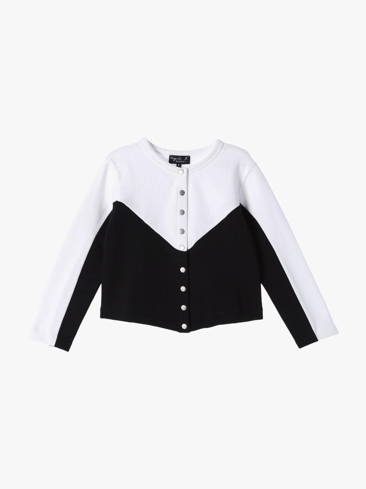 ENFANT ユニセックス M461 E CARDIGAN キッズ カーディガン ホワイト