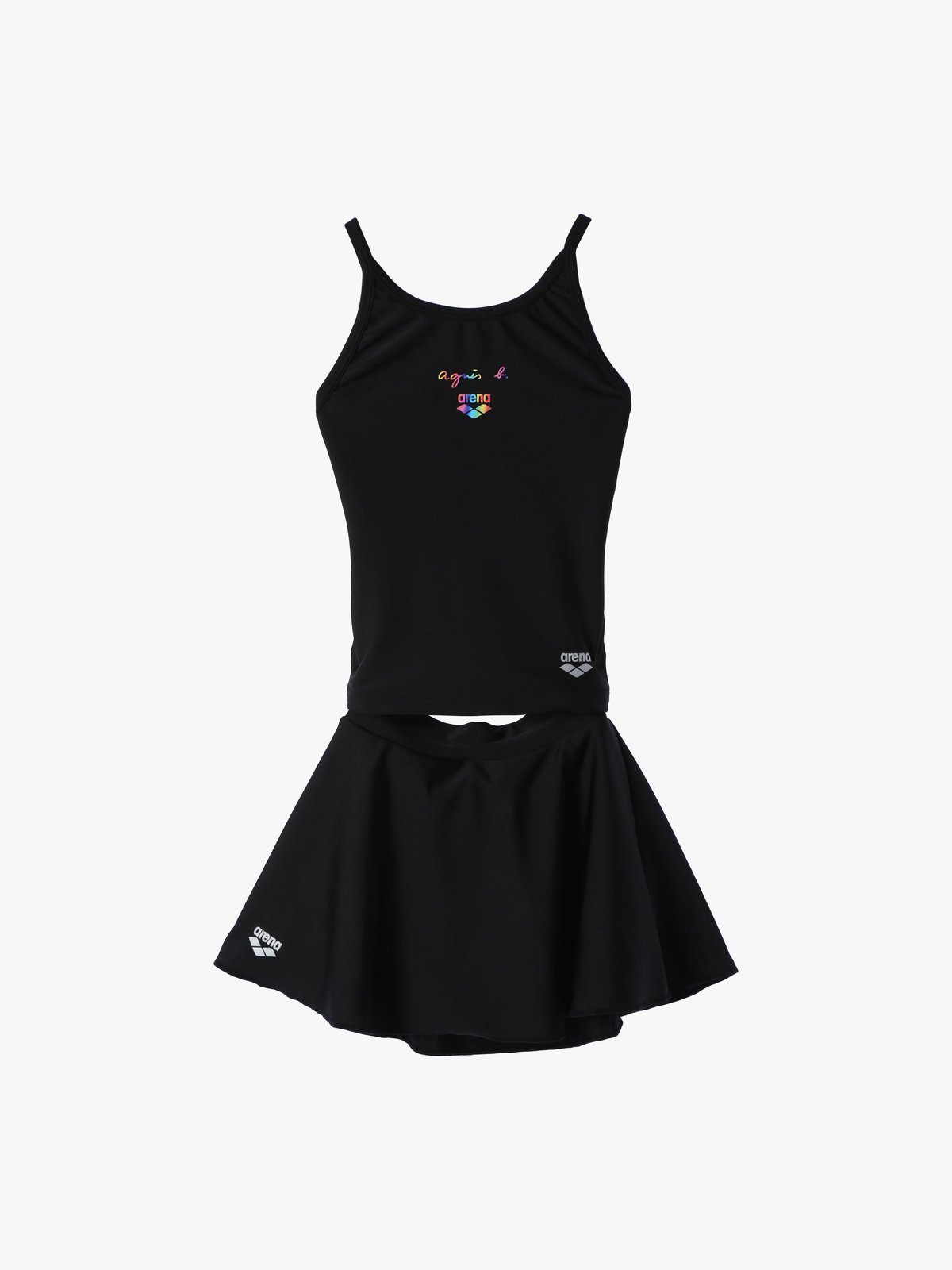 ENFANT ガールズ agnes b. x arena キッズ セパレーツ スイムウェア ブラック