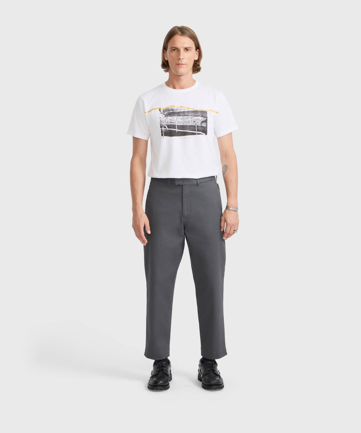 HOMME メンズ メンズ コットン パンツ "Jams" チャコールグレー