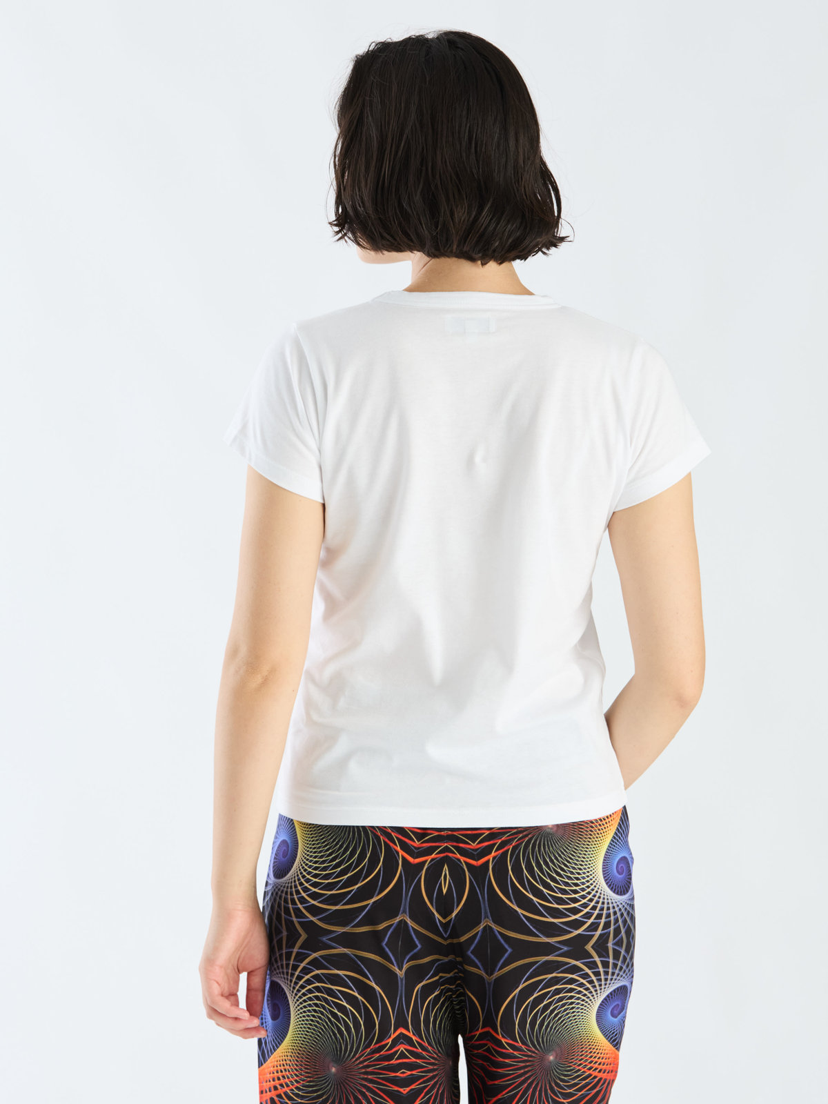 FEMME ウィメンズ アイコニック コットン 半袖 Tシャツ ”Point d'ironie” ホワイト