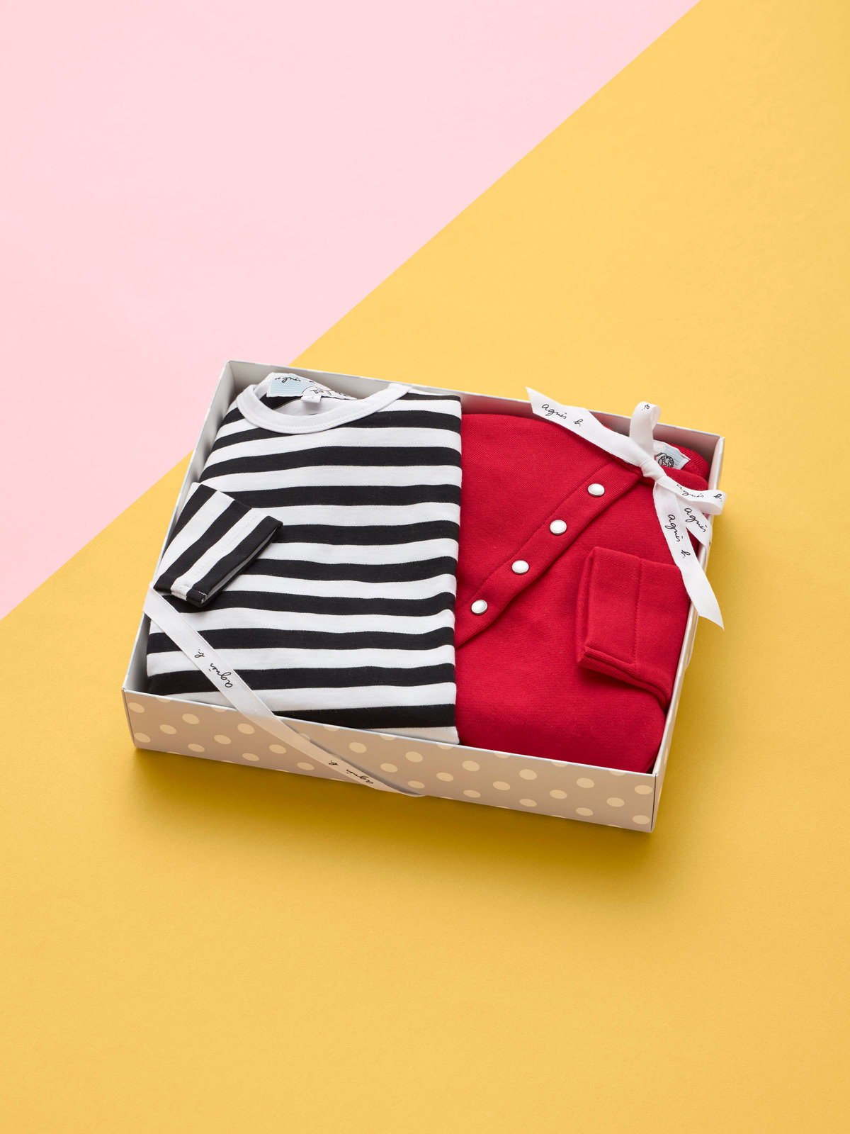 ENFANT ベビー WEB限定 GIFT BOX SET ベビーギフトボックス 2点セット レッド