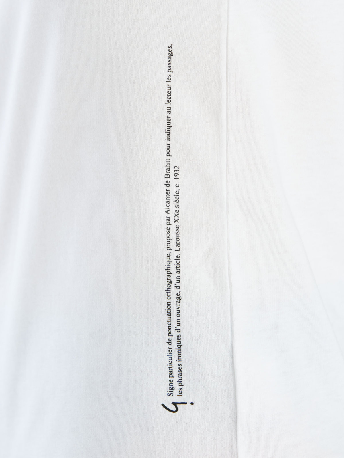 FEMME ウィメンズ アイコニック コットン 半袖 Tシャツ ”Point d'ironie” ホワイト