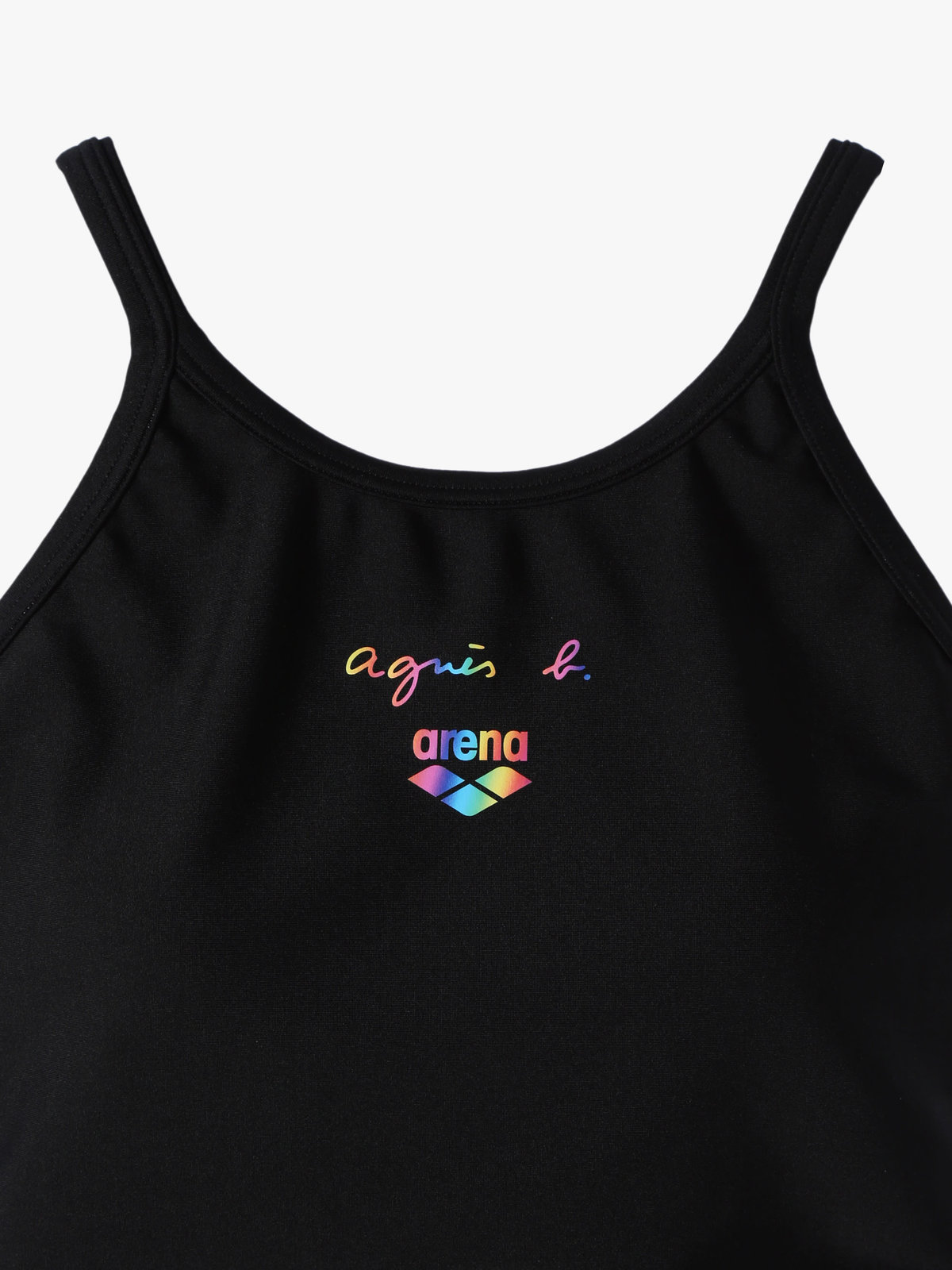 FEMME ウィメンズ agnes b. x arena フィットネス ワンピースオープンバック スイムウェア ブラック