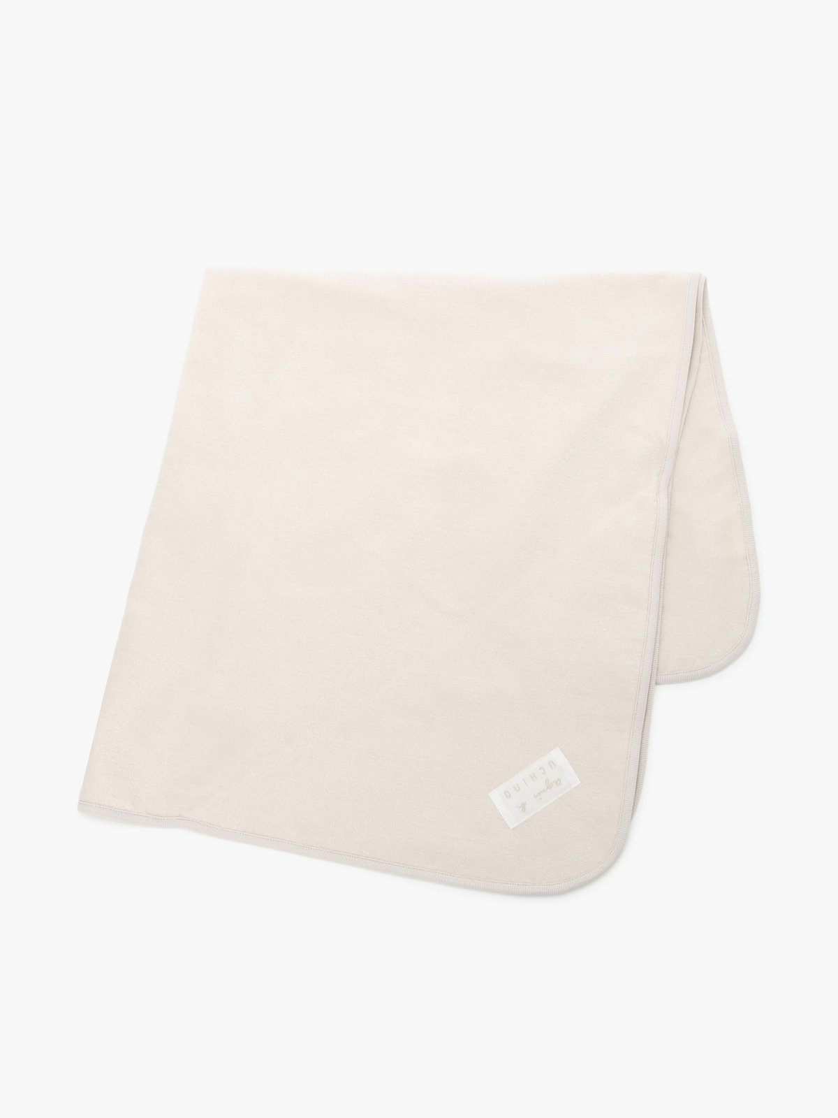 ENFANT ベビー agnes b. × UCHINO ベビー ロゴ コットン パイル ベビーケット ベージュ