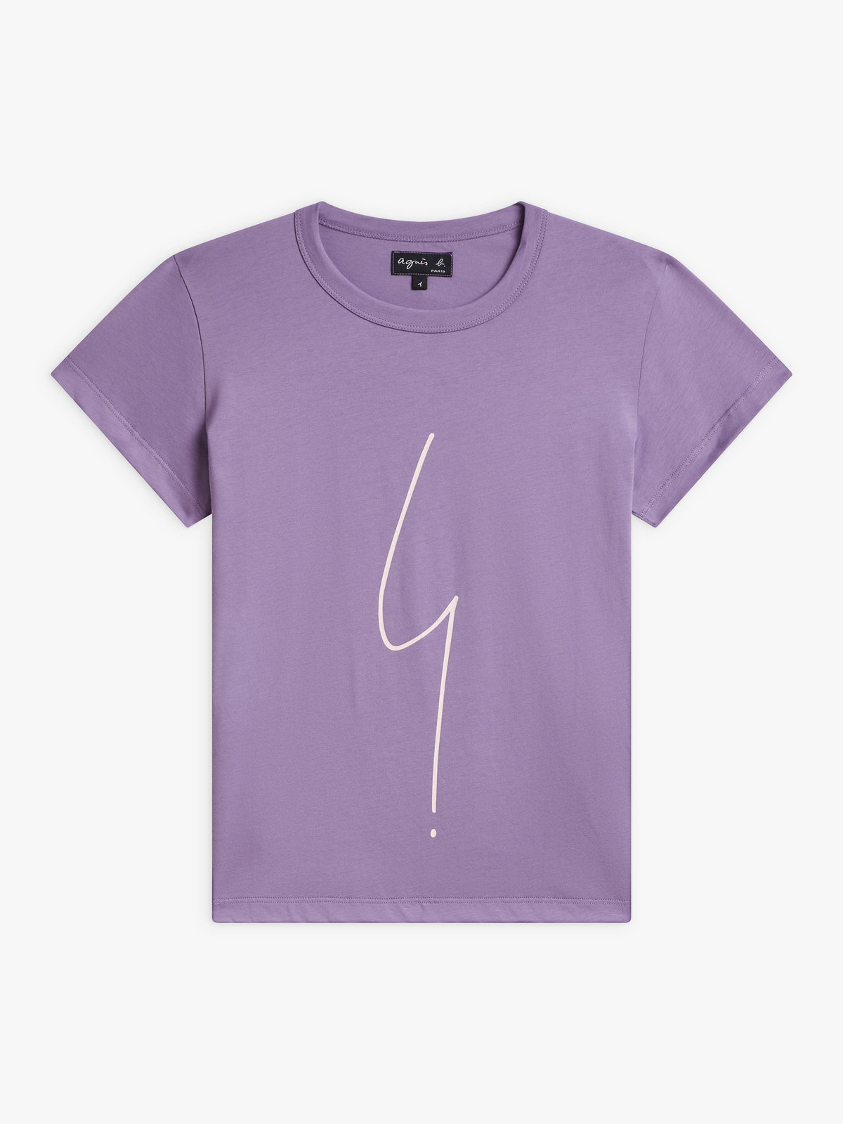 FEMME ウィメンズ アイコニック コットン 半袖 Tシャツ ”Point d'ironie” パープル系その他