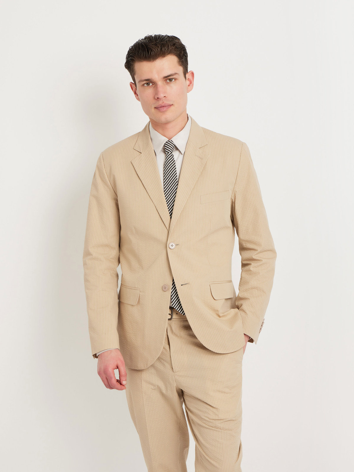HOMME メンズ RD62 VESTE ジャケット ブラウン