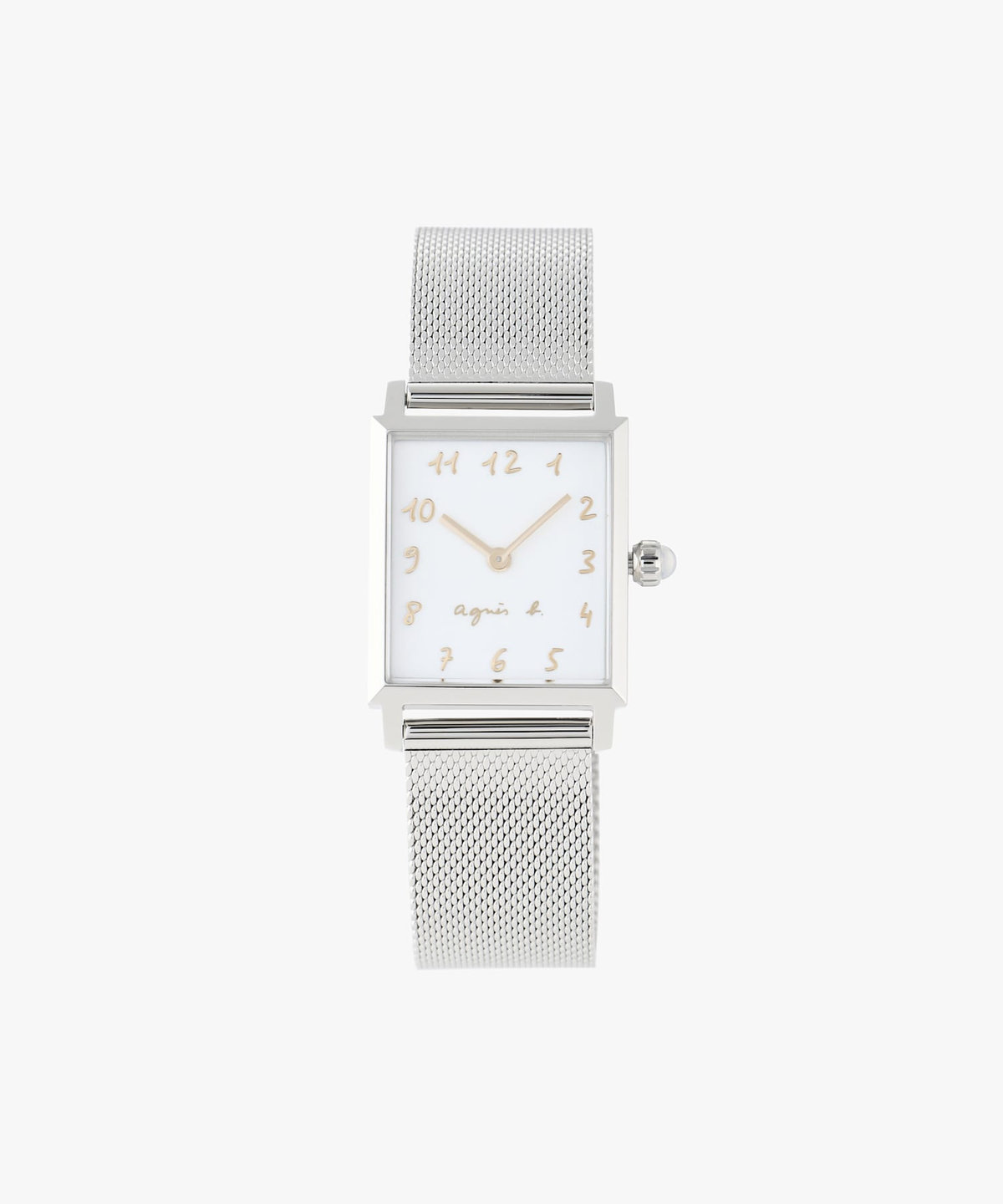FEMME ウィメンズ シルバー ステンレス スクエア ウォッチ "Marcello" シルバー