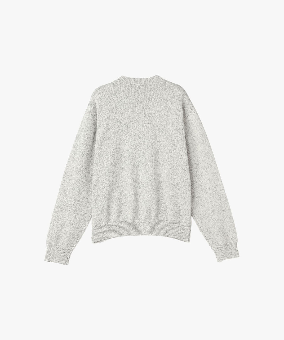 HOMME メンズ メンズ "b."ロゴ コットン 長袖 ニット プルオーバー グレー系その他