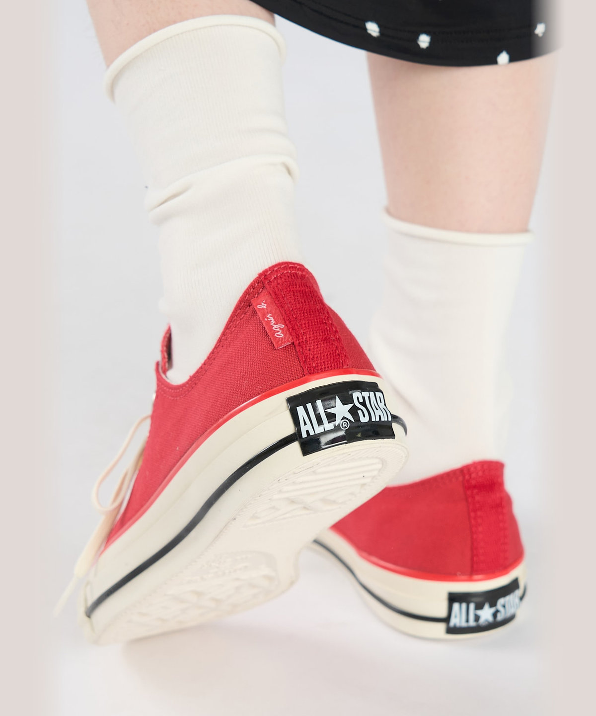 FEMME ウィメンズ agnes b. × CONVERSE コンバース ALL STAR AGED OX レッド