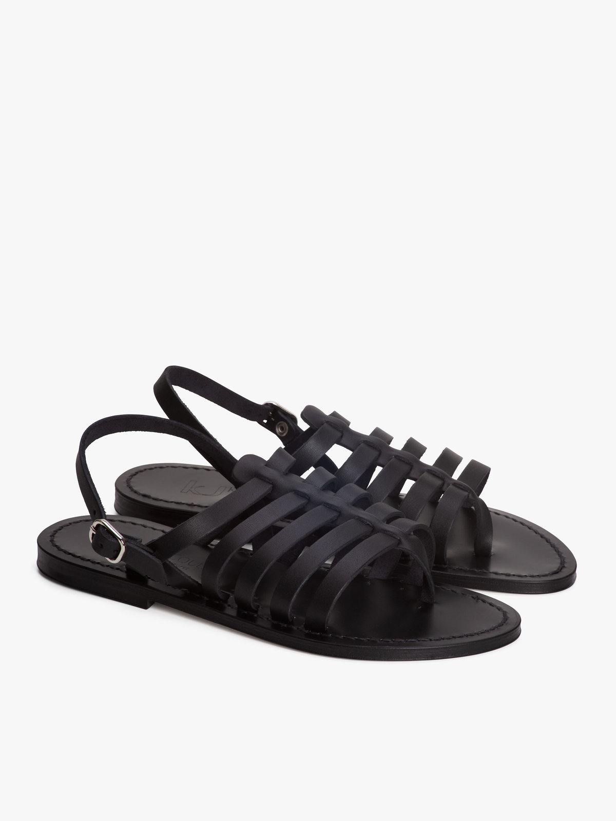 FEMME ウィメンズ 【Outlet】agnes b. × K.Jacques レザー サンダル ”Homere” ブラック