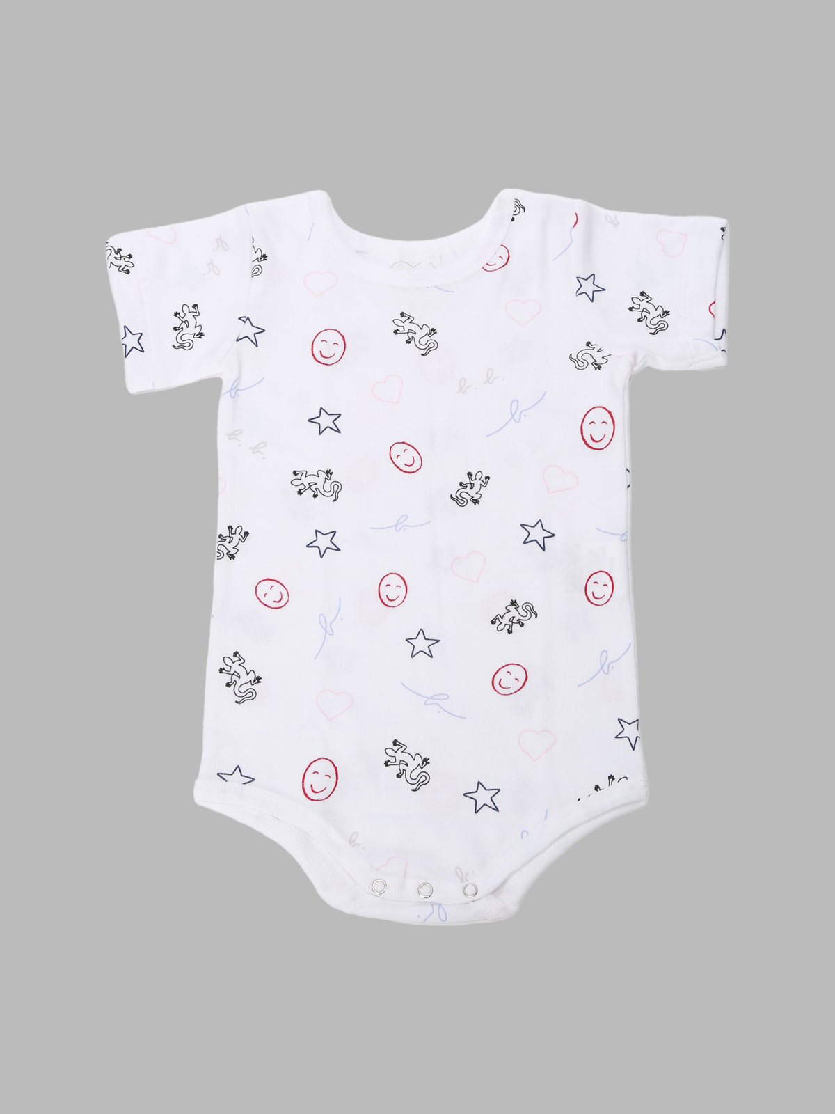 ENFANT ベビー ベビー コットン 半袖ボディ 2枚組 ホワイト